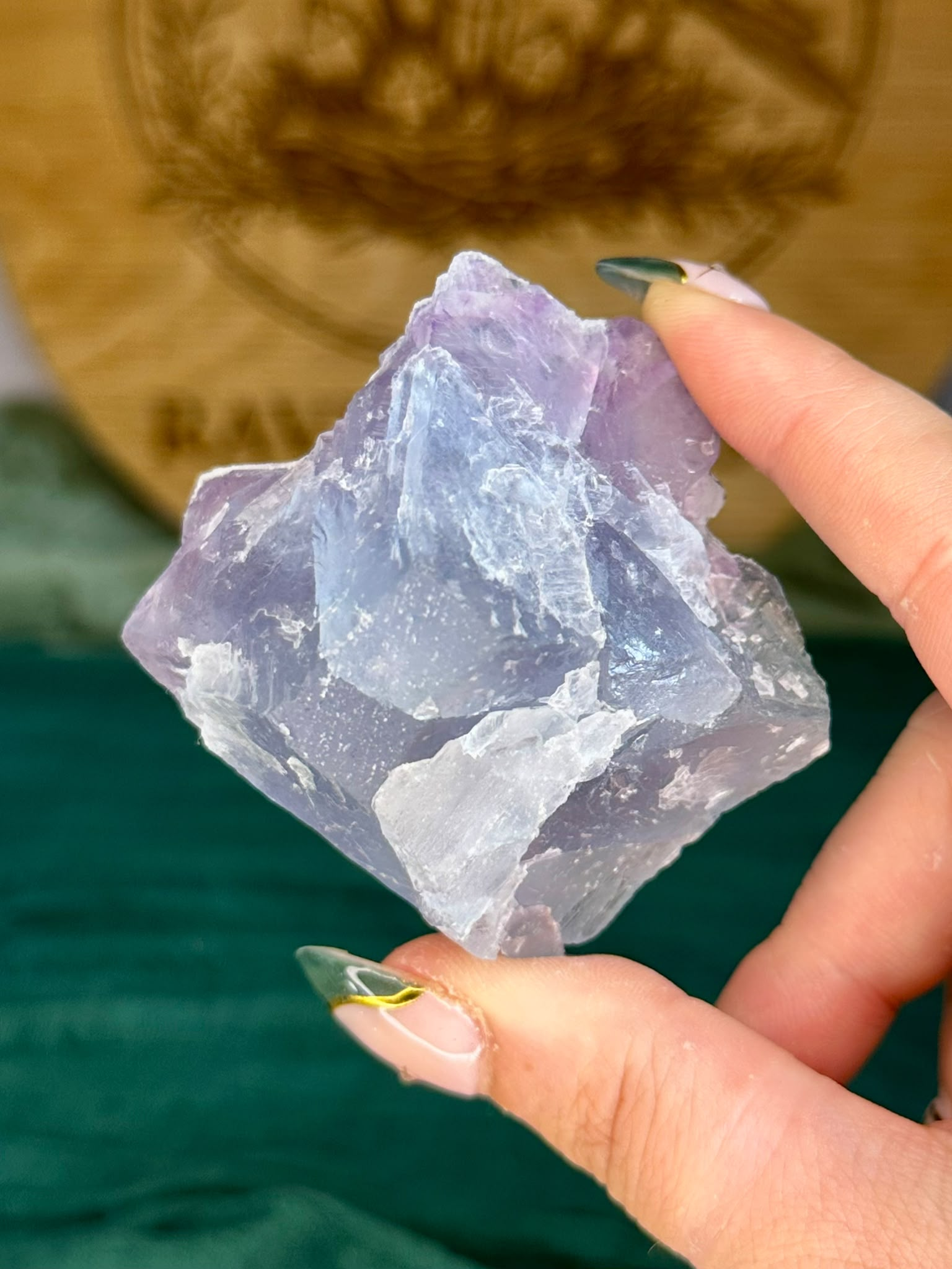 Sugar Druzy Blue Coated Blue Fluorite