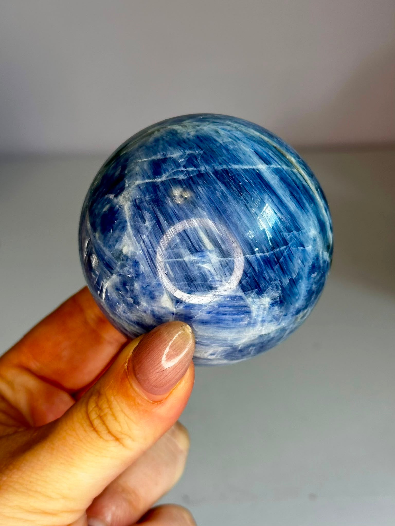 High Quality Blue Kyanite Sphere