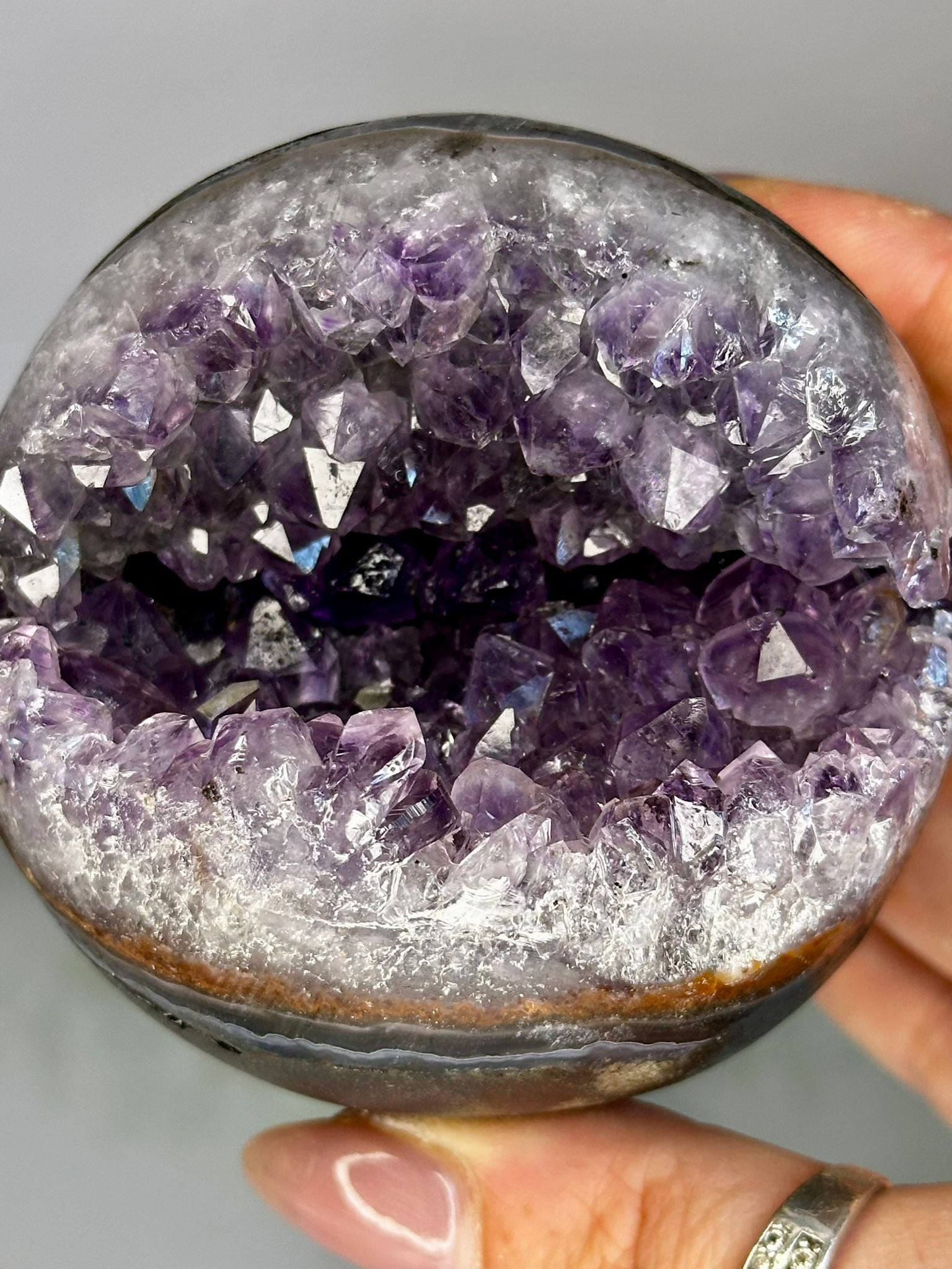 Large Amethyst Geode Sphere