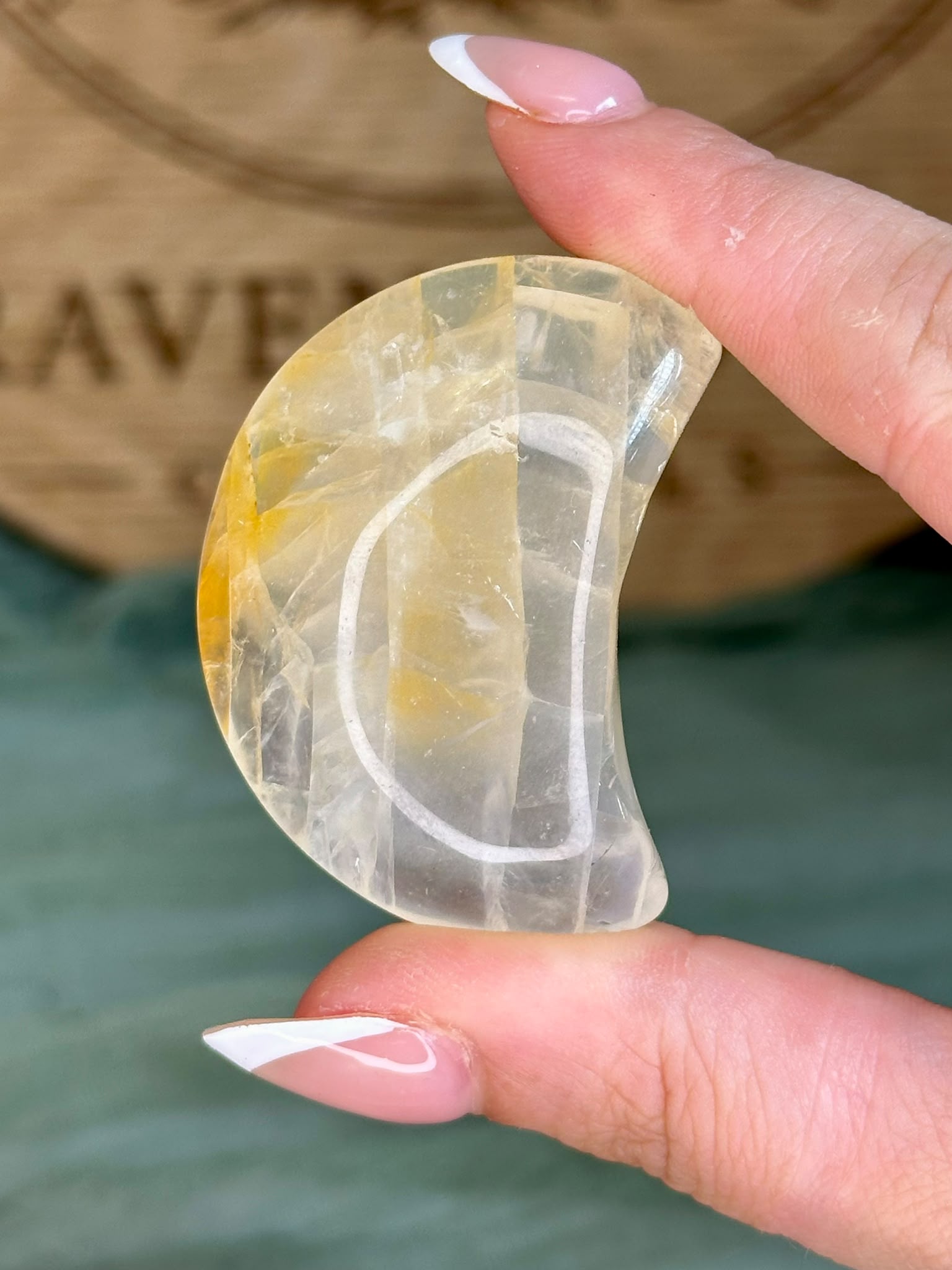 Golden Healer Quartz Moon