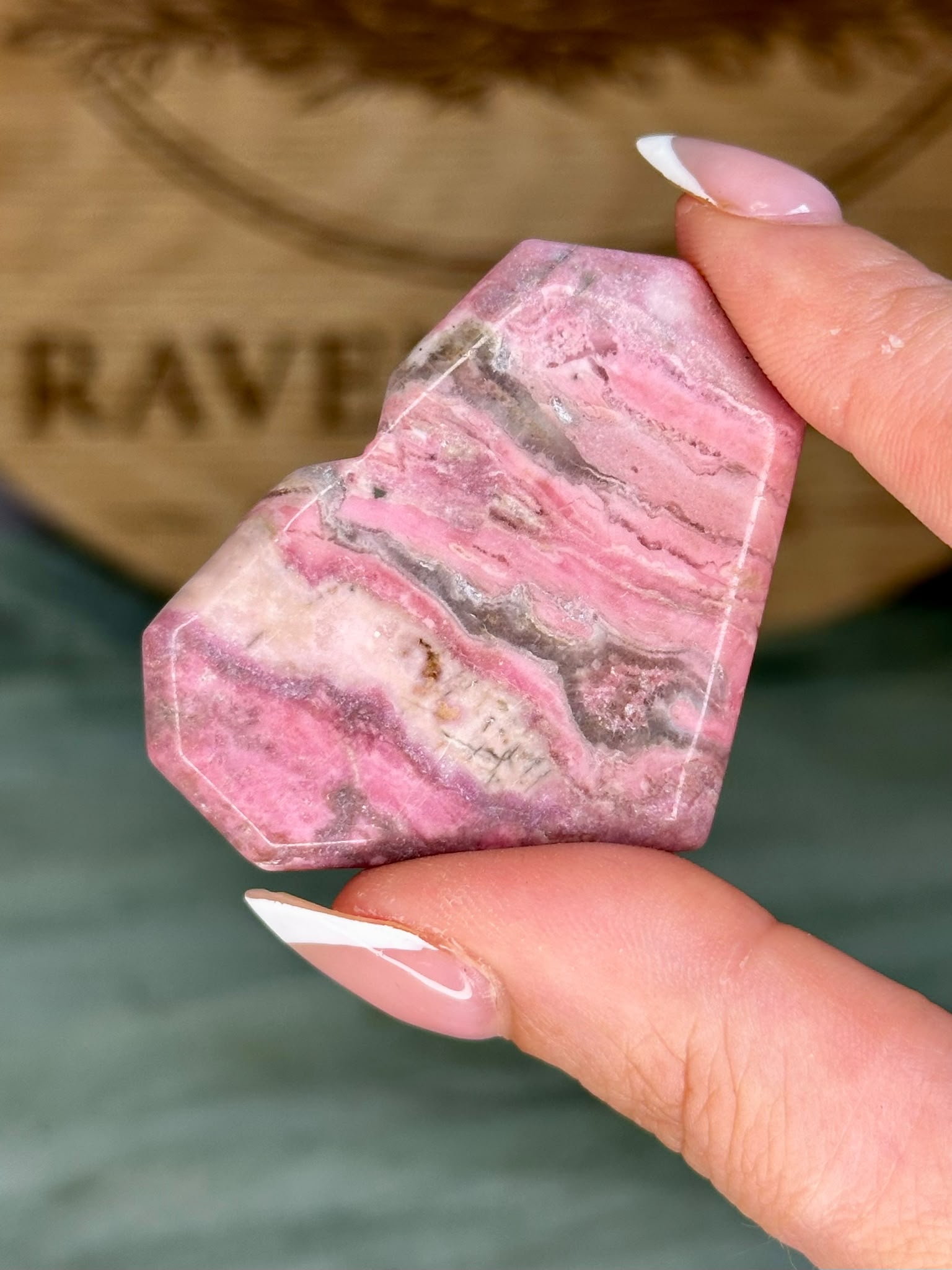 Peruvian Rhodonite Heart