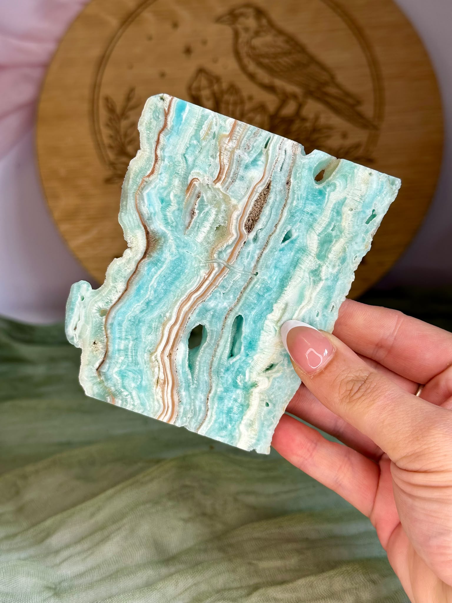 Hemimorphite Slab