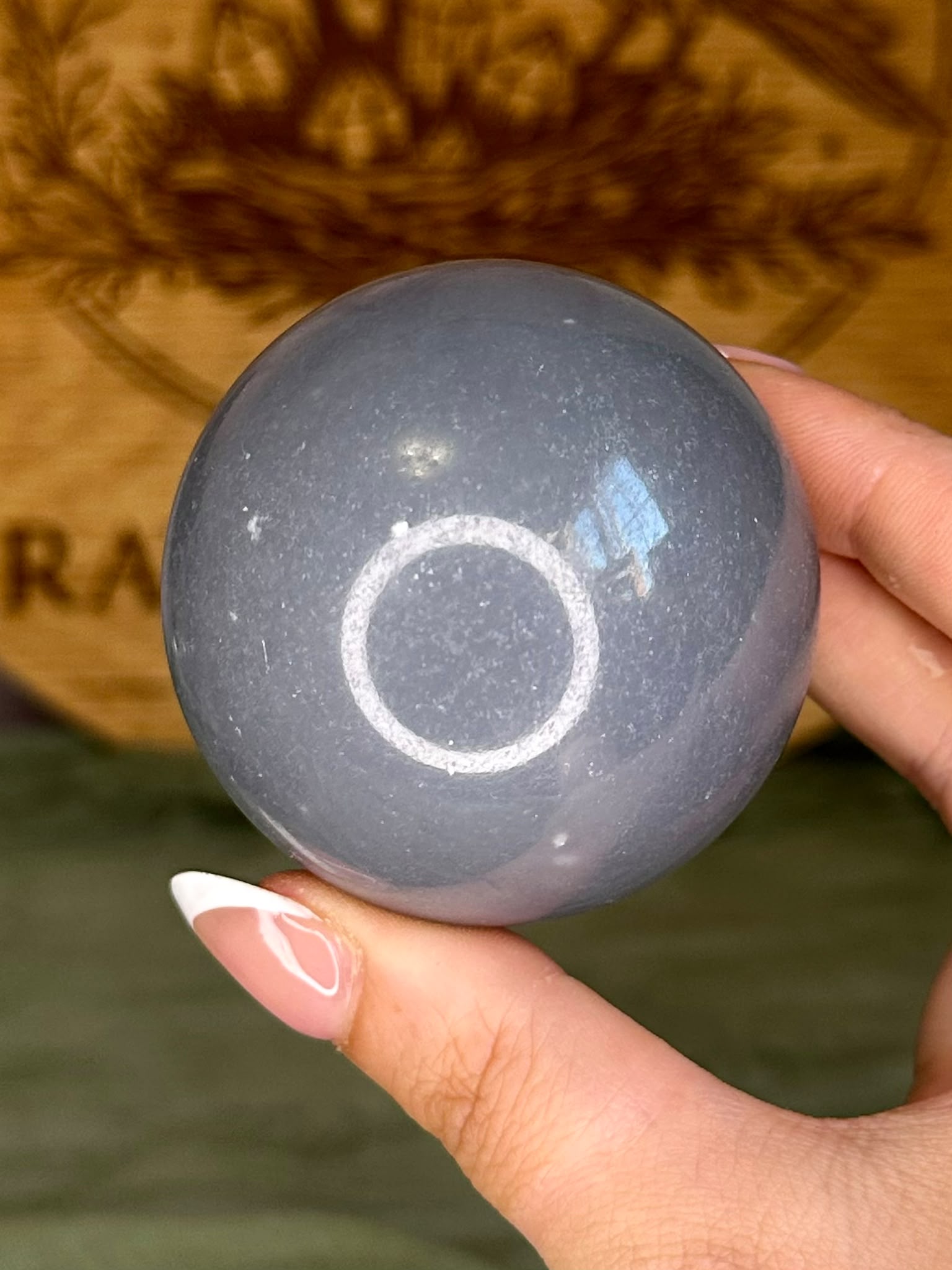 Snowflake Angelite Sphere