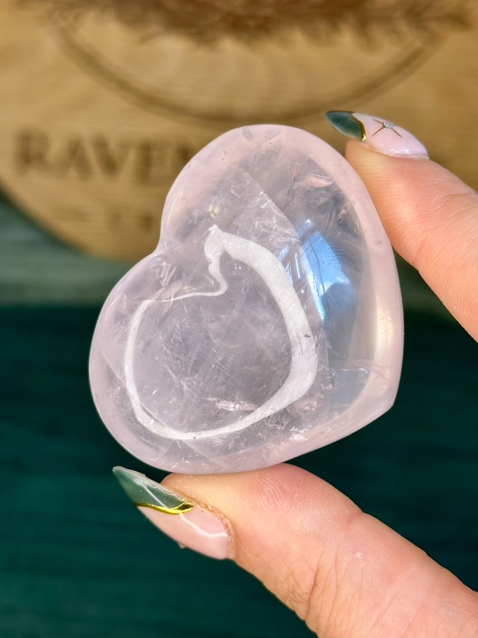 Gemmy Rose Quartz Heart