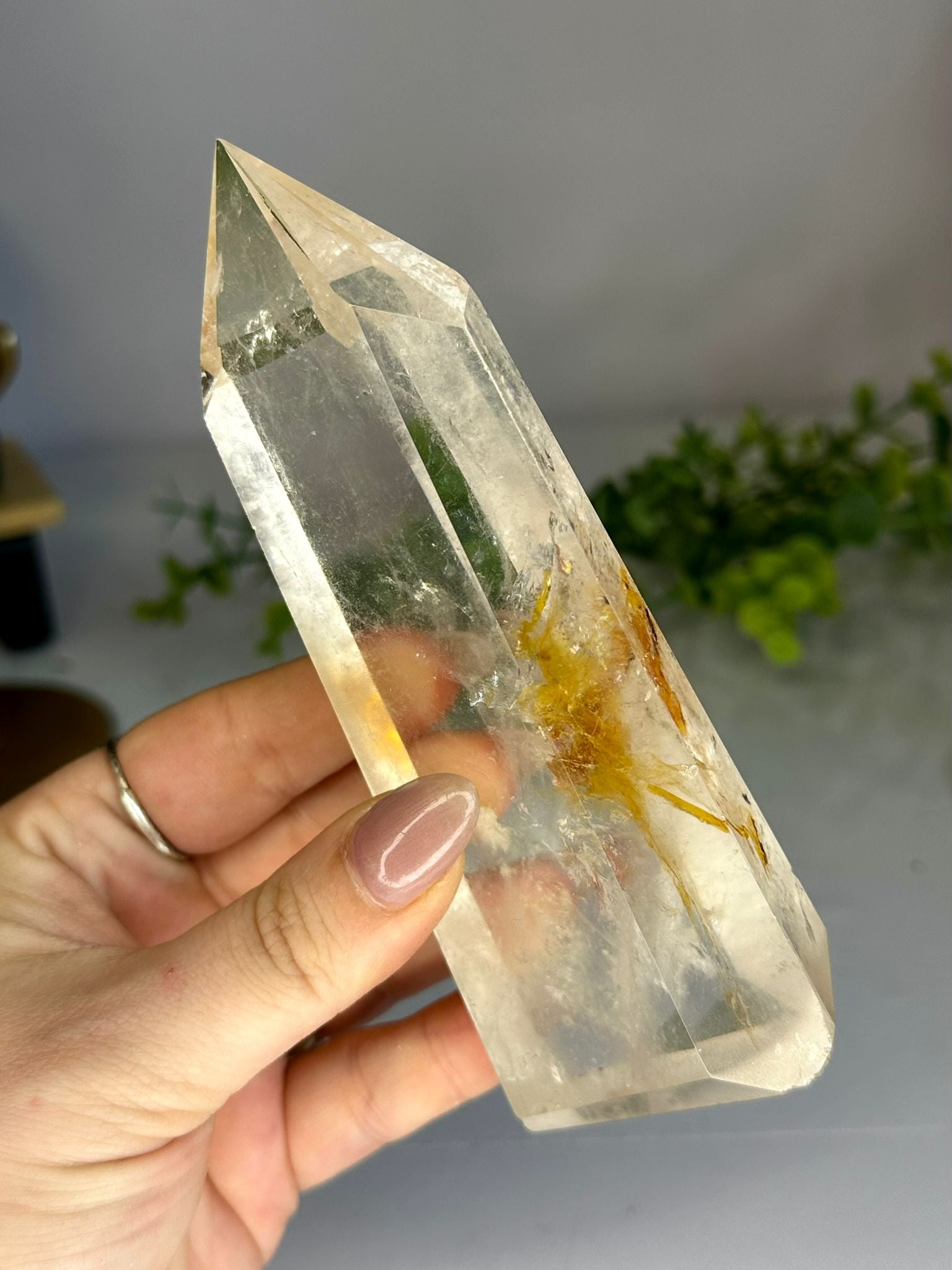 Golden Healer Quartz Tower