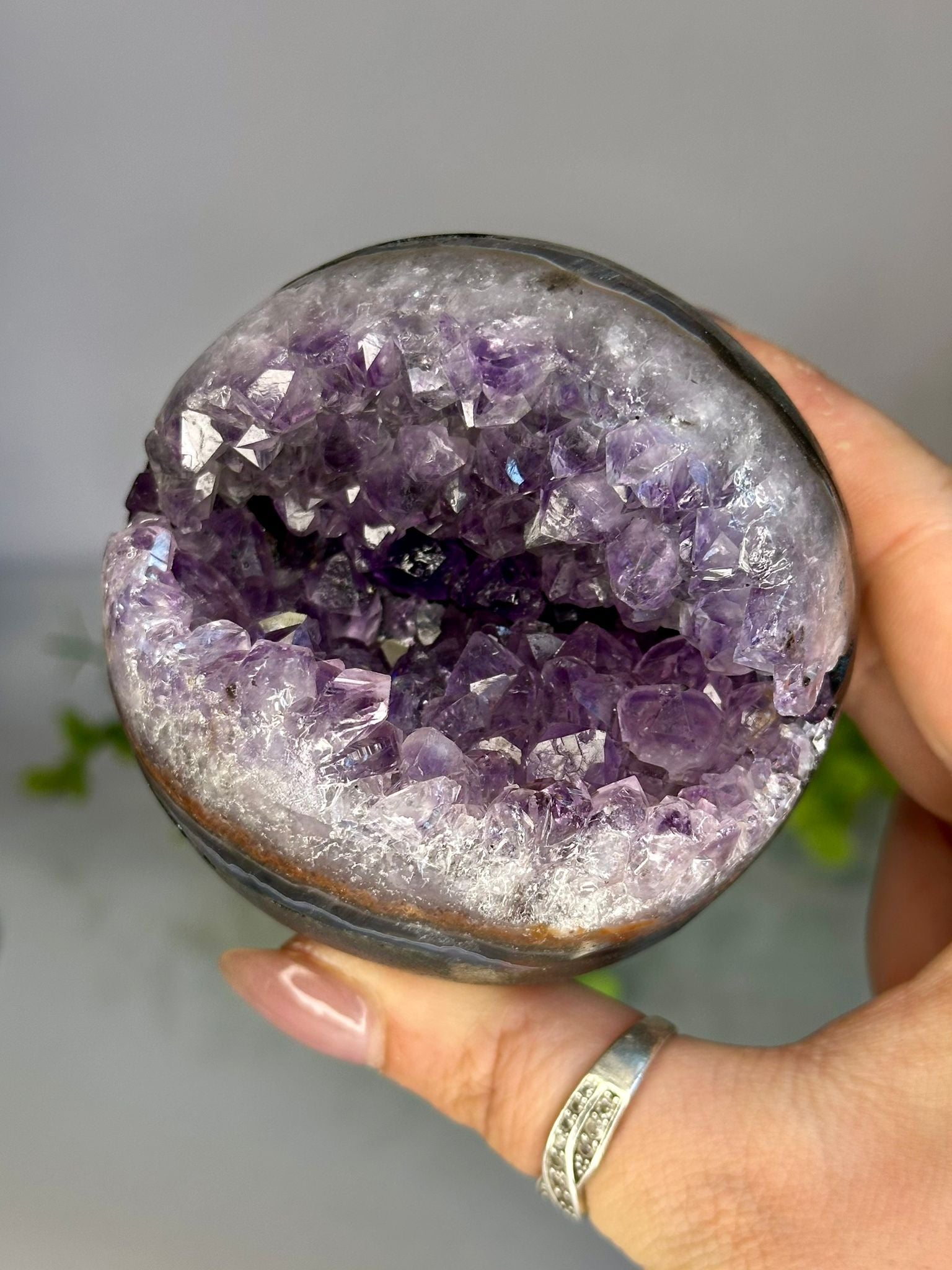 Large Amethyst Geode Sphere