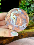 Druzy Pink Agate Sphere