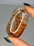 Dendritic Fire Quartz Palm Stone