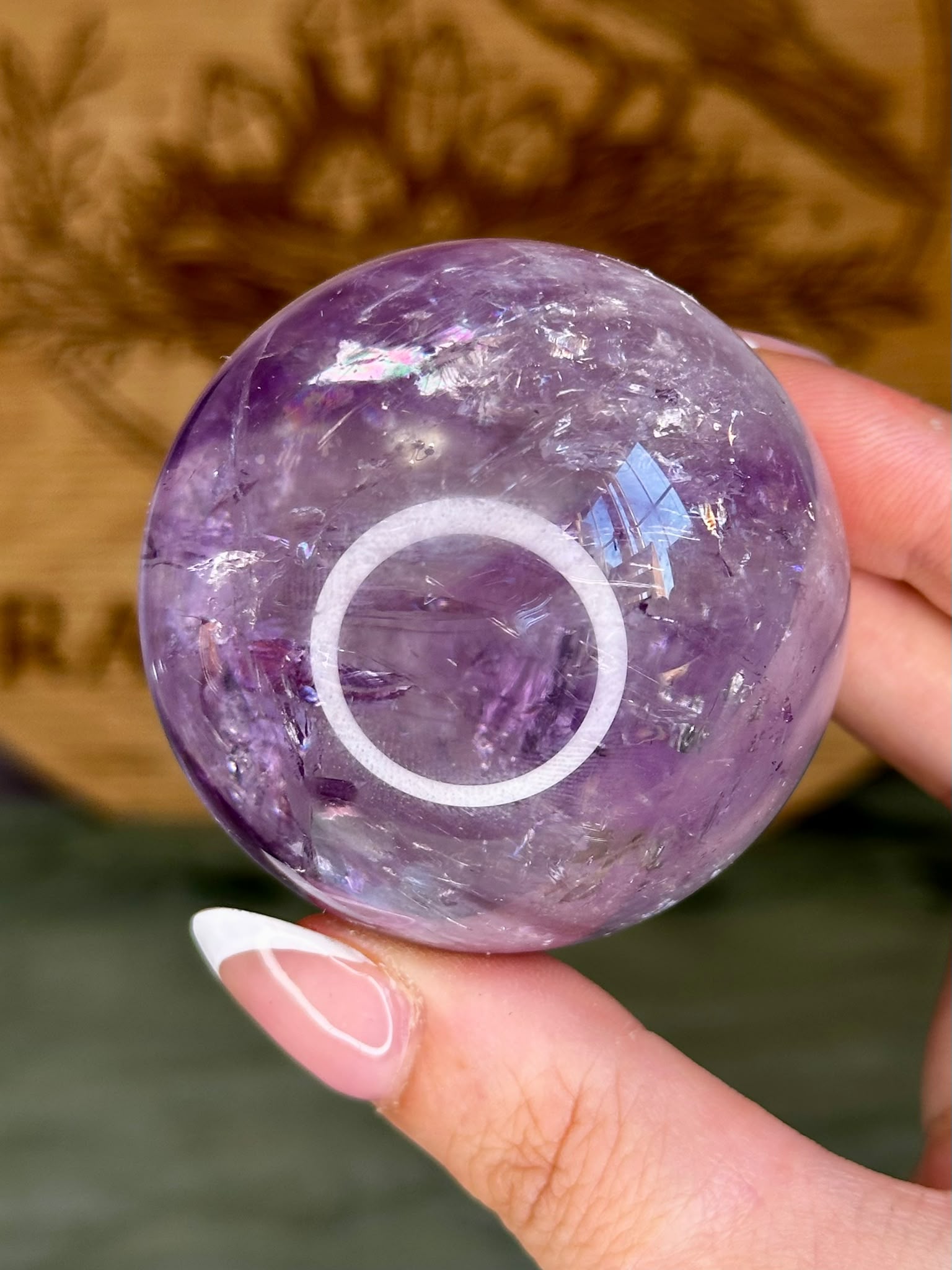 High Quality Phantom Amethyst Sphere