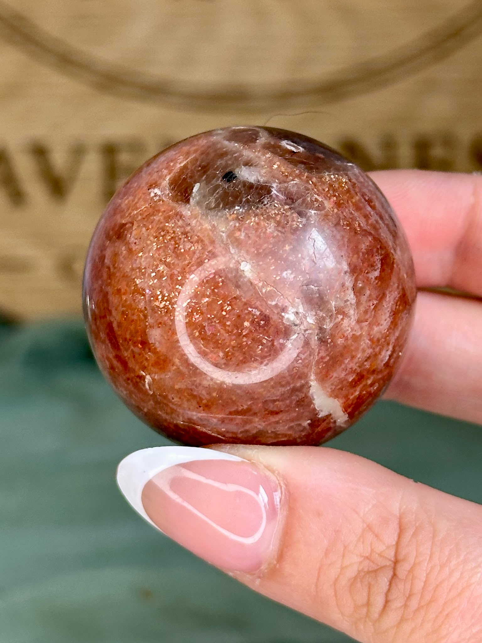 Sunstone, Moonstone & Smoky Quartz Sphere