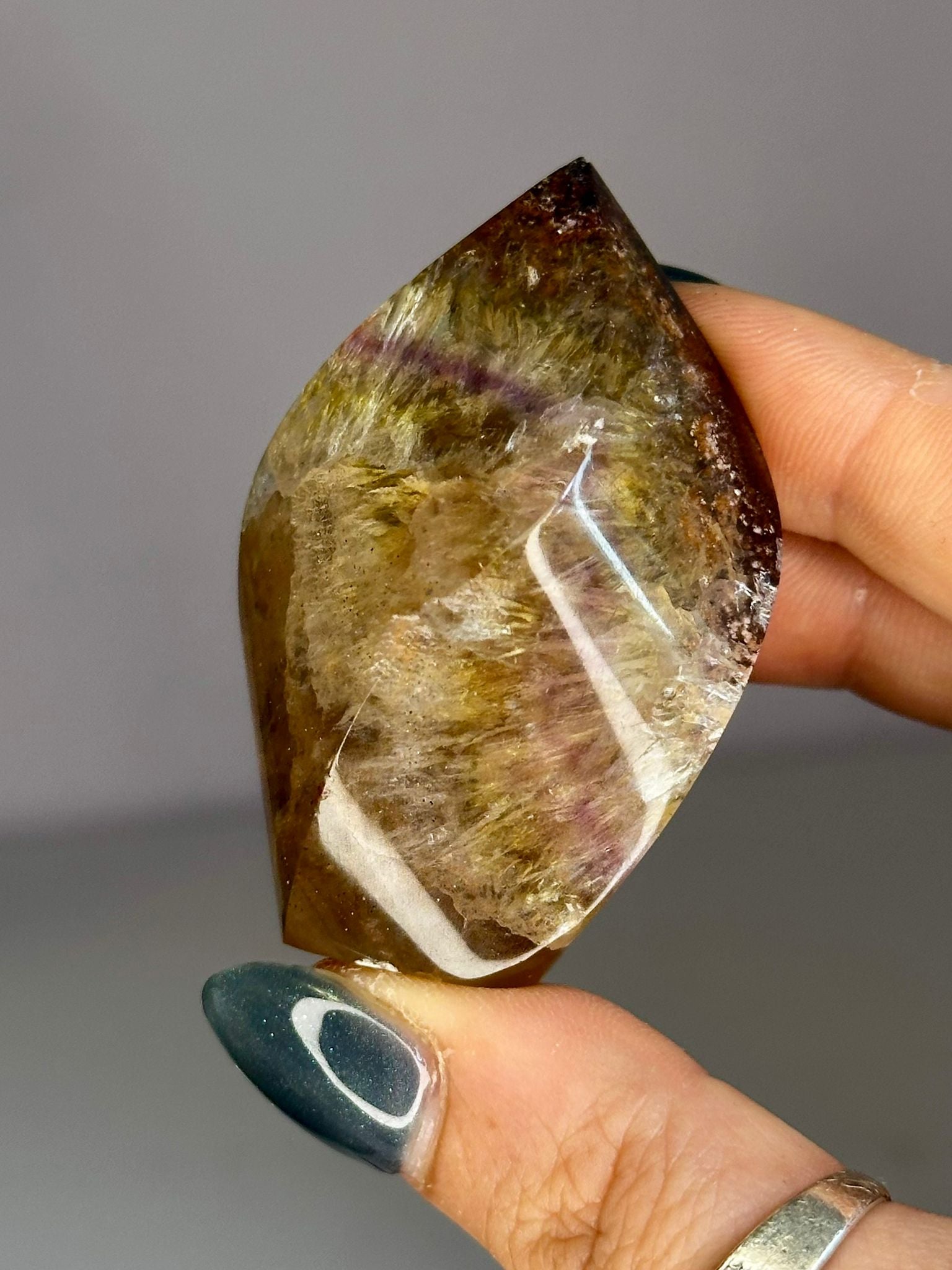Auralite 23 with Fluorite Freeform