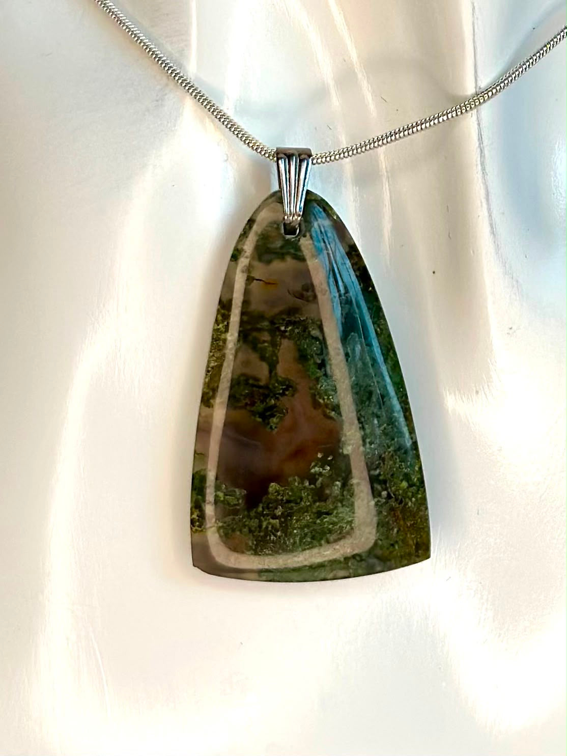 Indonesian Transparent Moss Agate