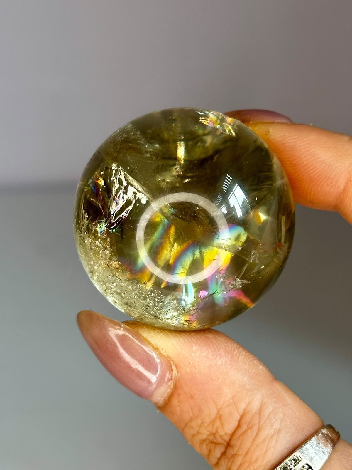 Rainbow Citrine Sphere