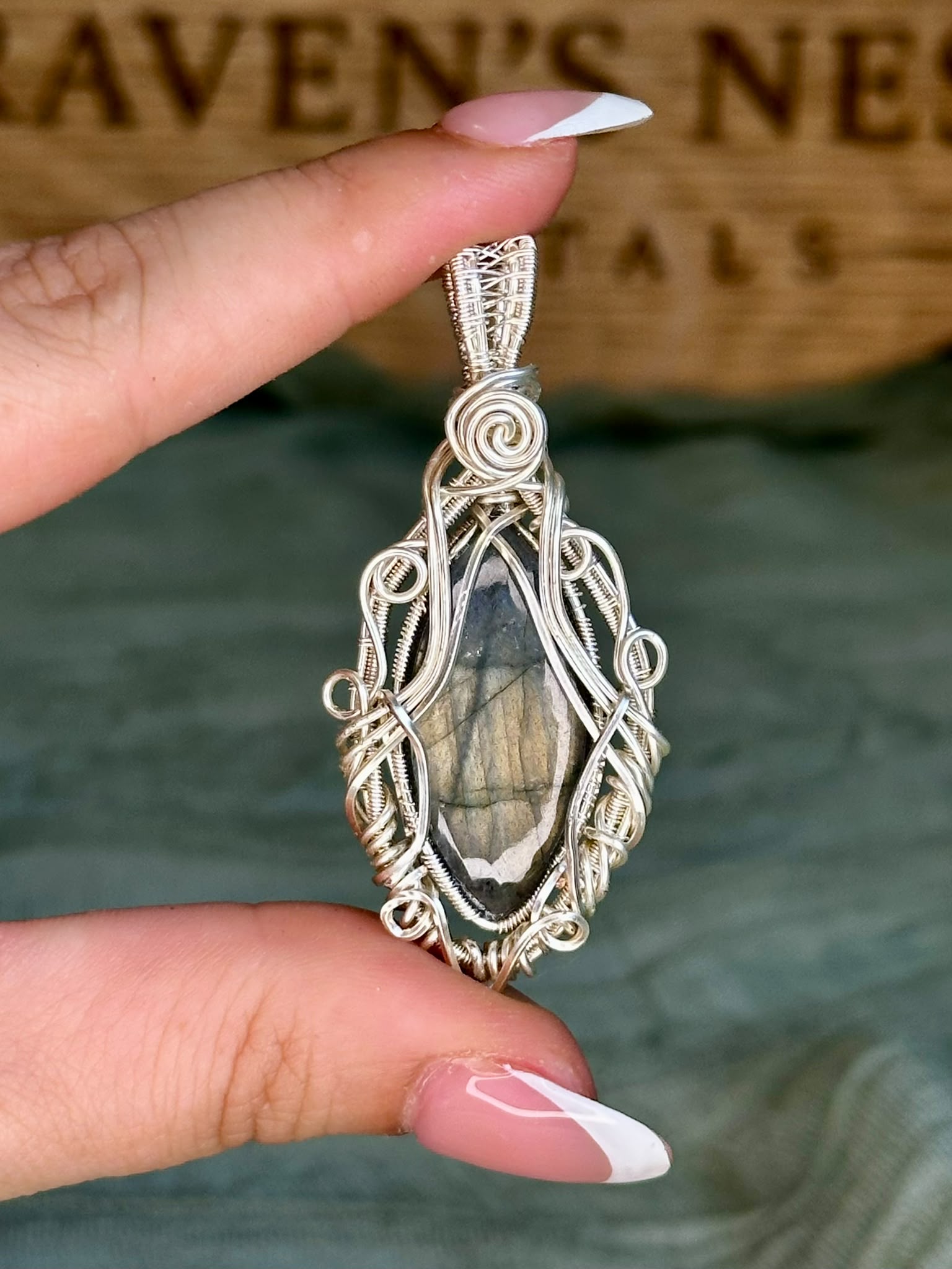 Wire Wrapped Large Labradorite Pendants - Choose Your Own