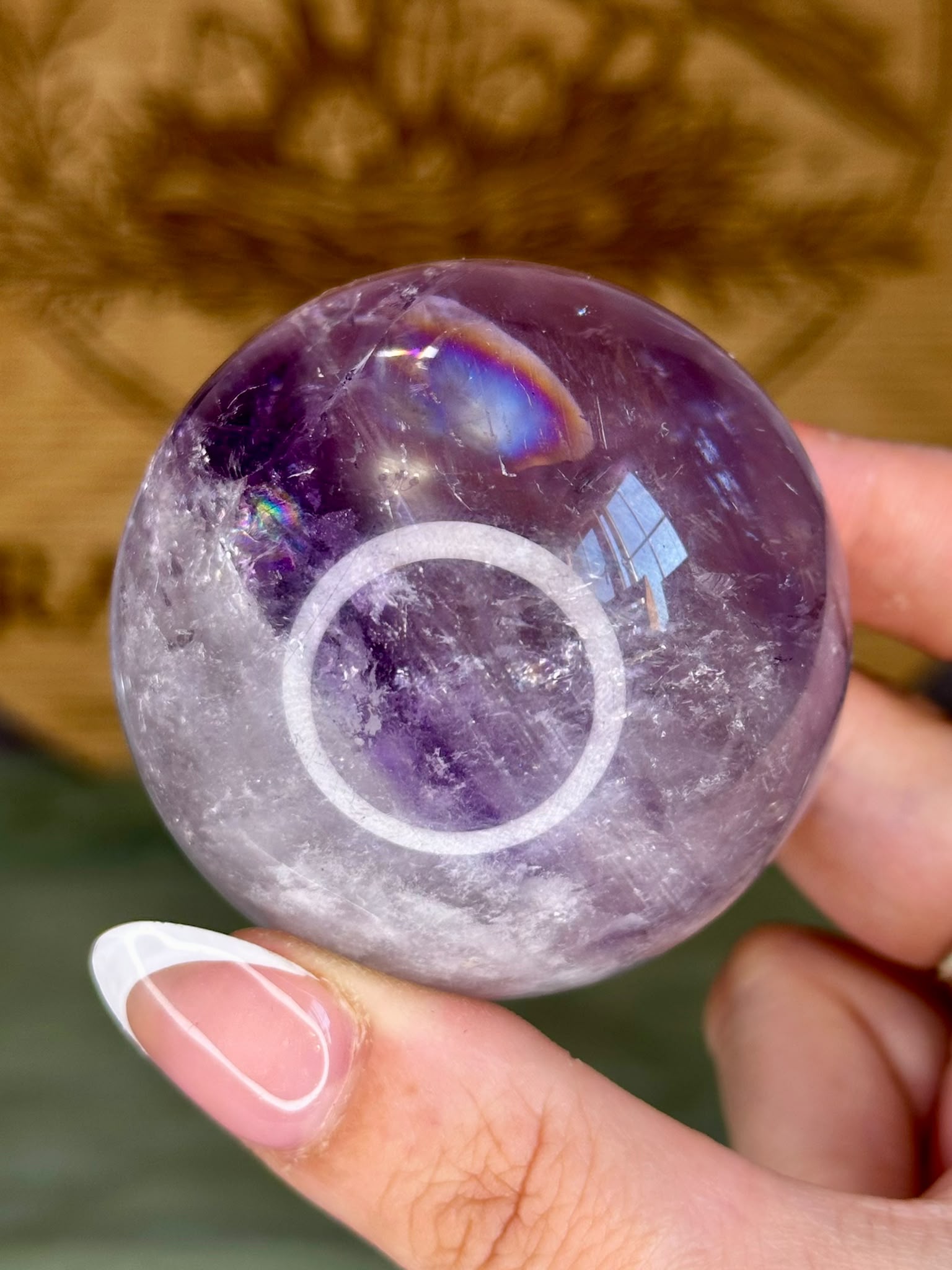 High Quality Phantom Amethyst Sphere