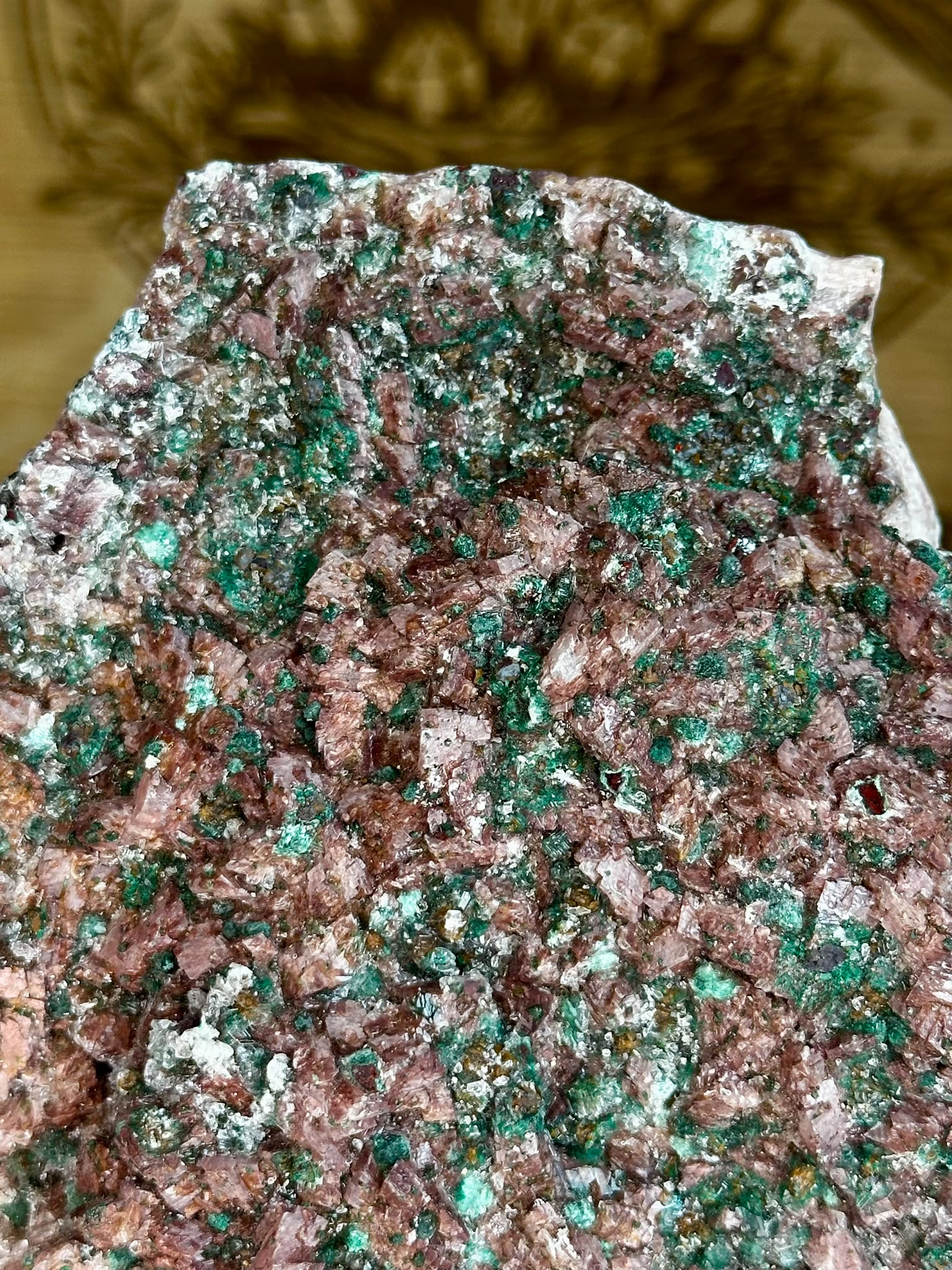 XL Malachite on Manganoan Dolomite