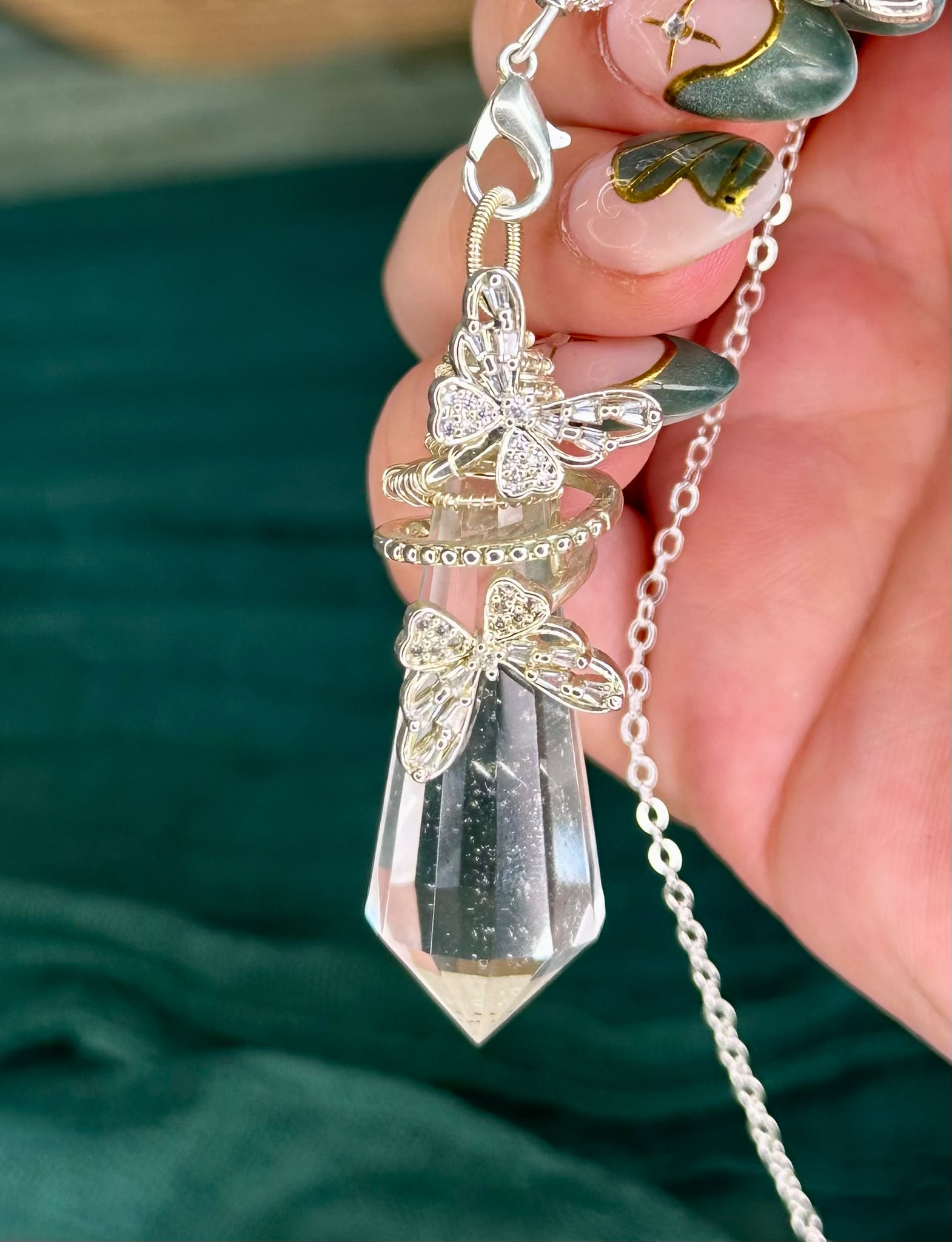 Clear Quartz Vogel Pendulum