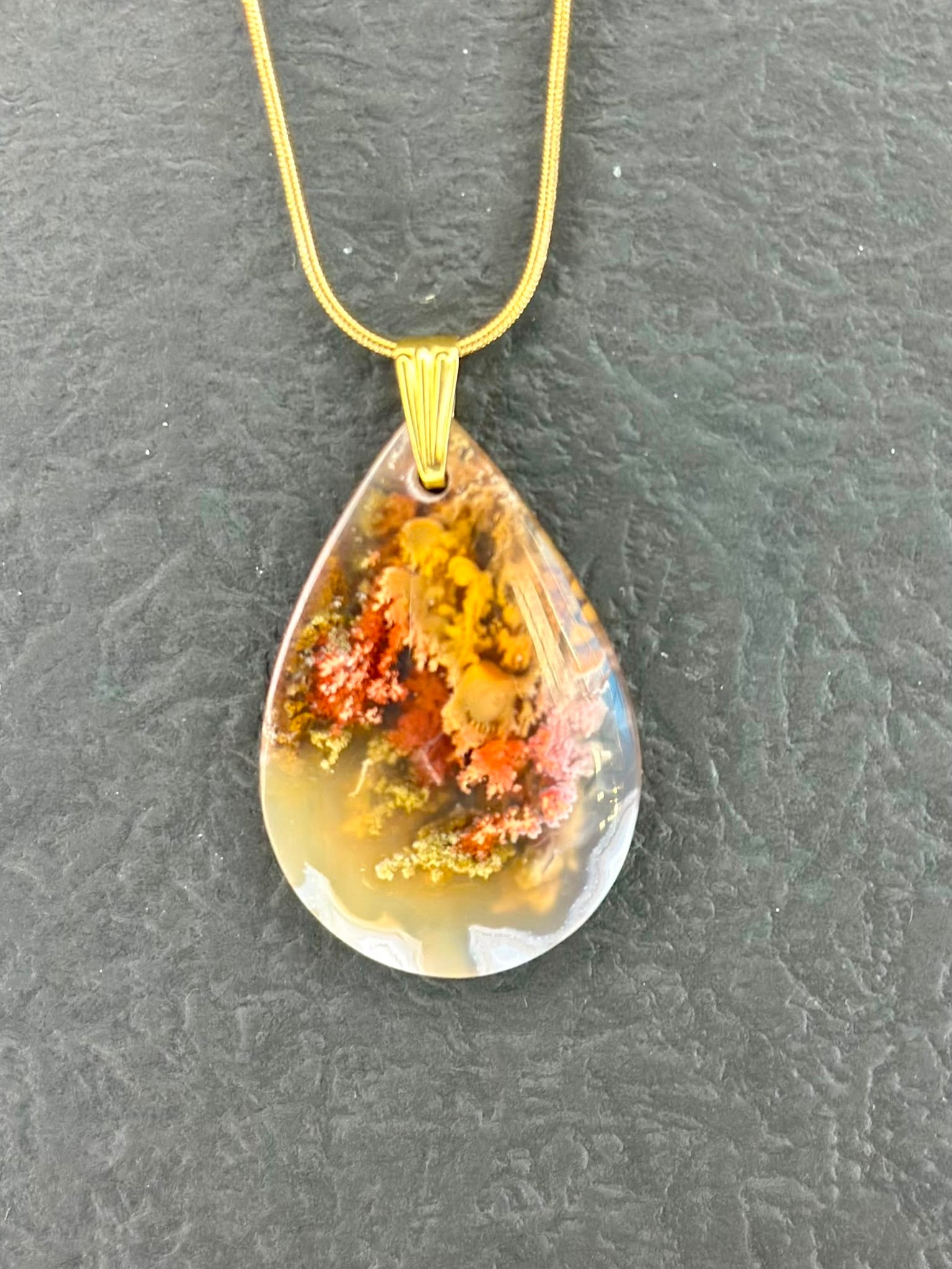 Indonesian Scenic Moss Agate Pendants- Choose Your Own