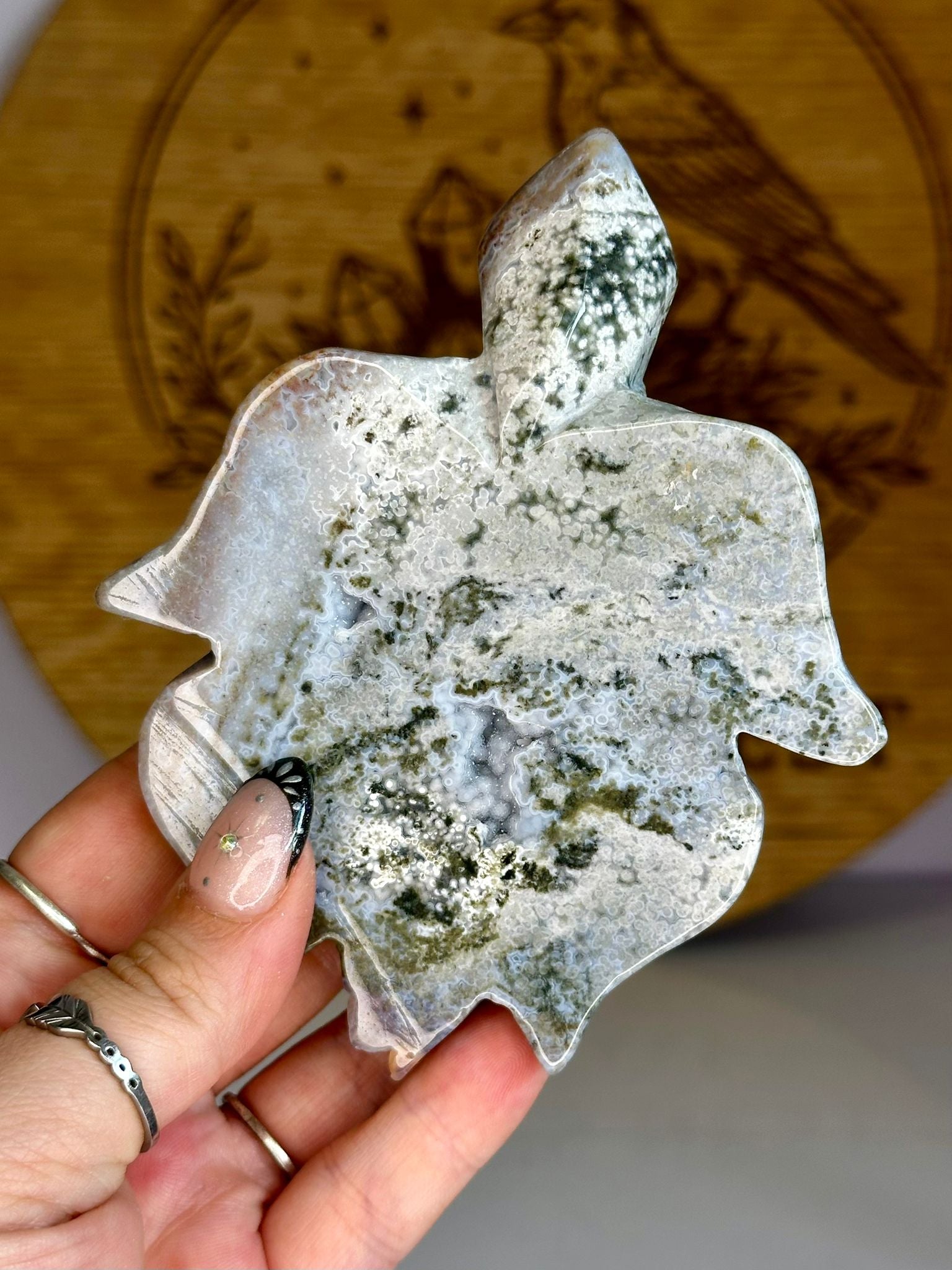 Large Ocean Jasper Turtle Carving
