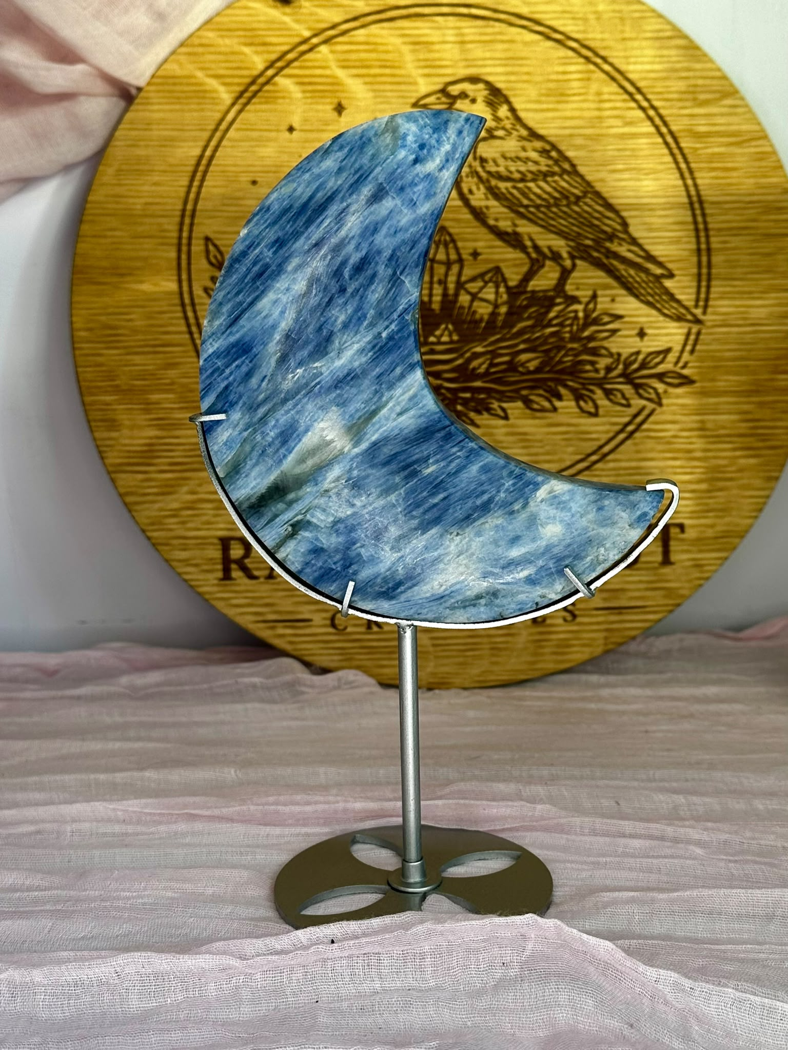 Large Blue Kyanite Moon