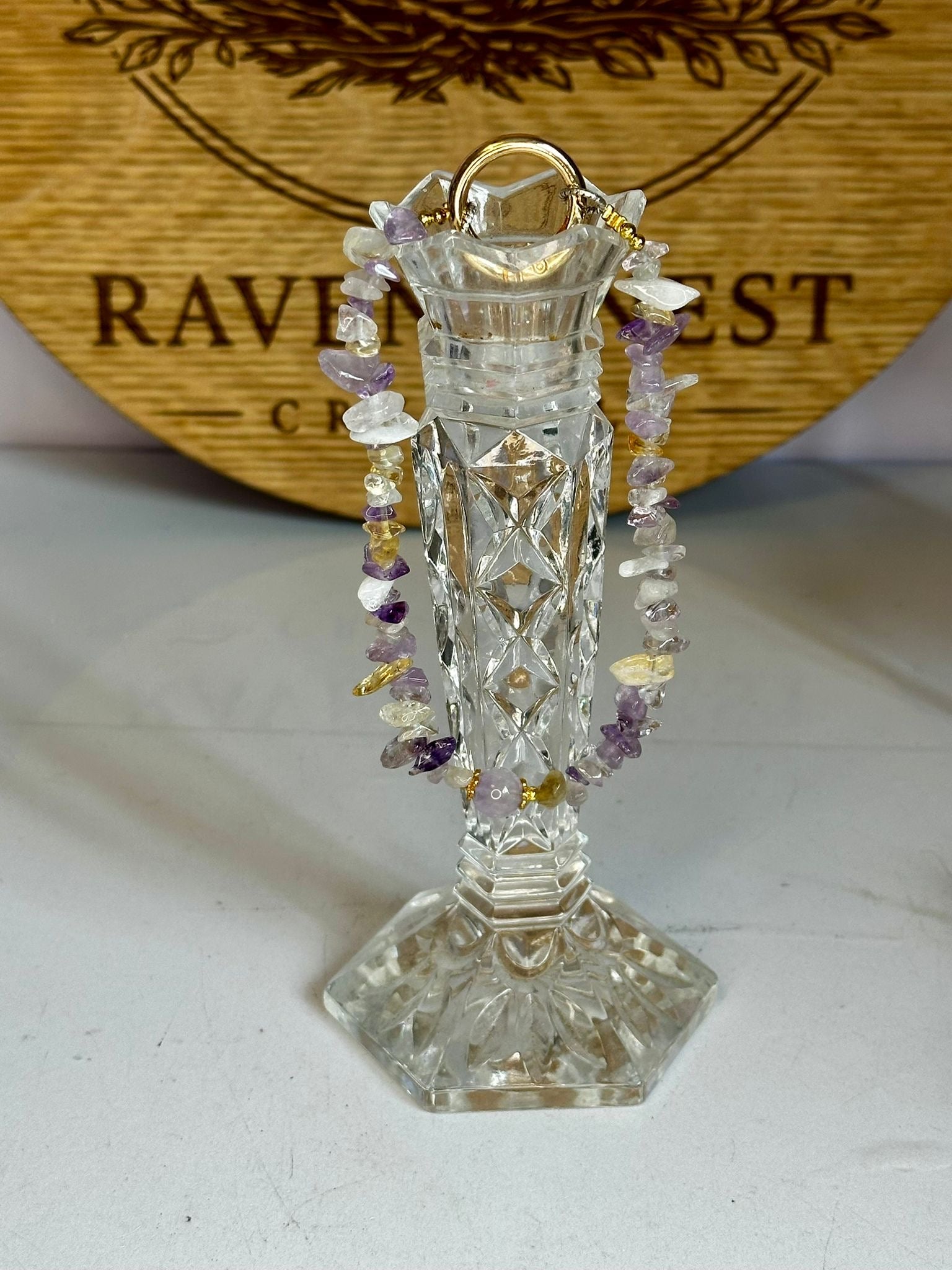 Crystal Chip Bead Phone, Bag & Key Charm