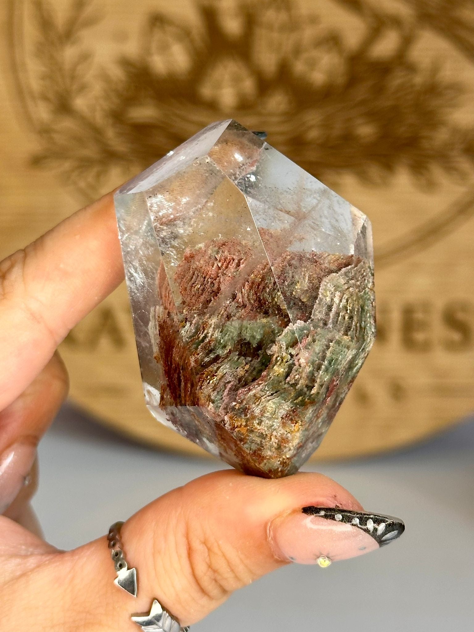 Layered Garden Quartz Freeform Point