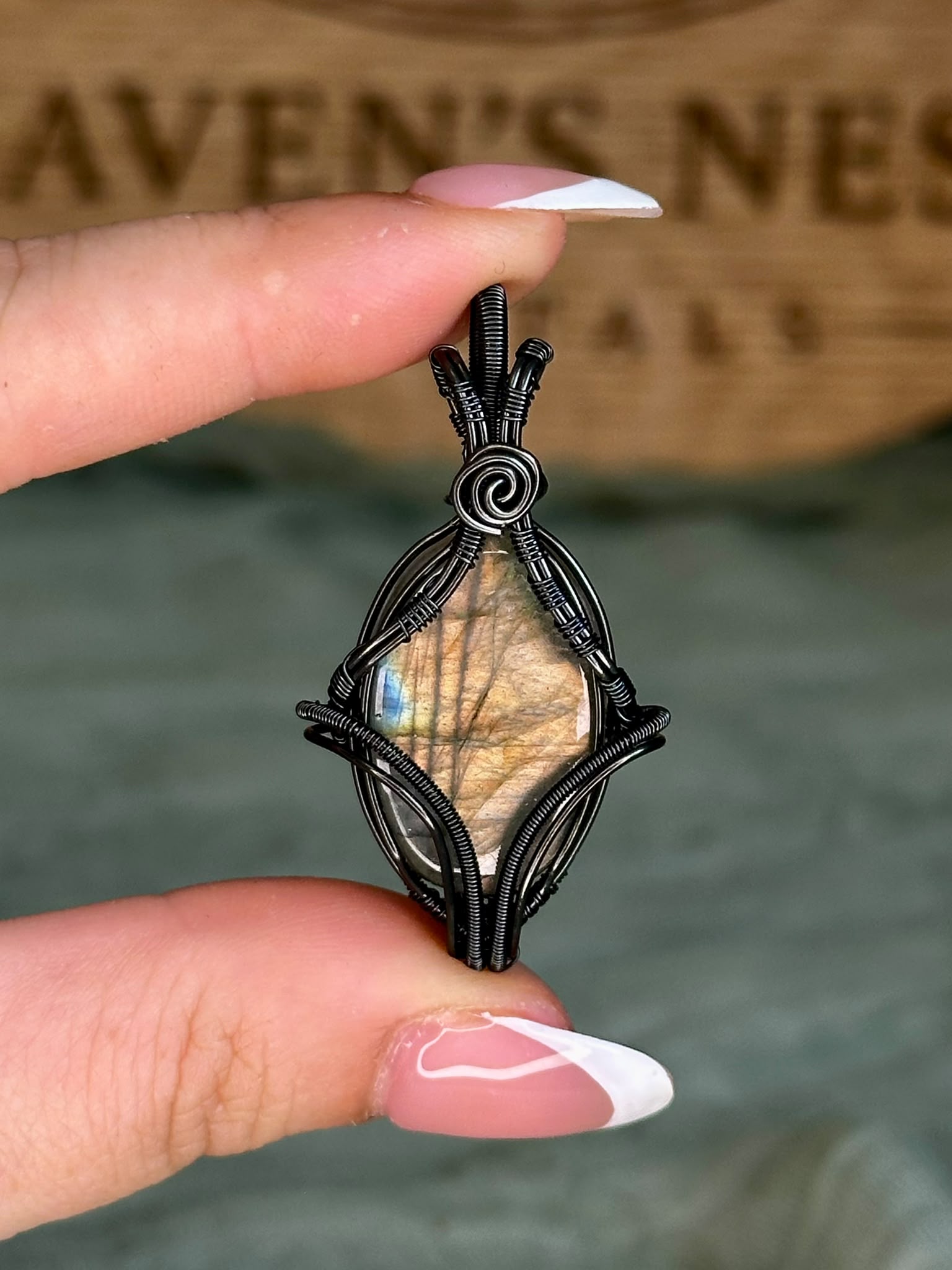 Wire Wrapped Large Labradorite Pendants - Choose Your Own