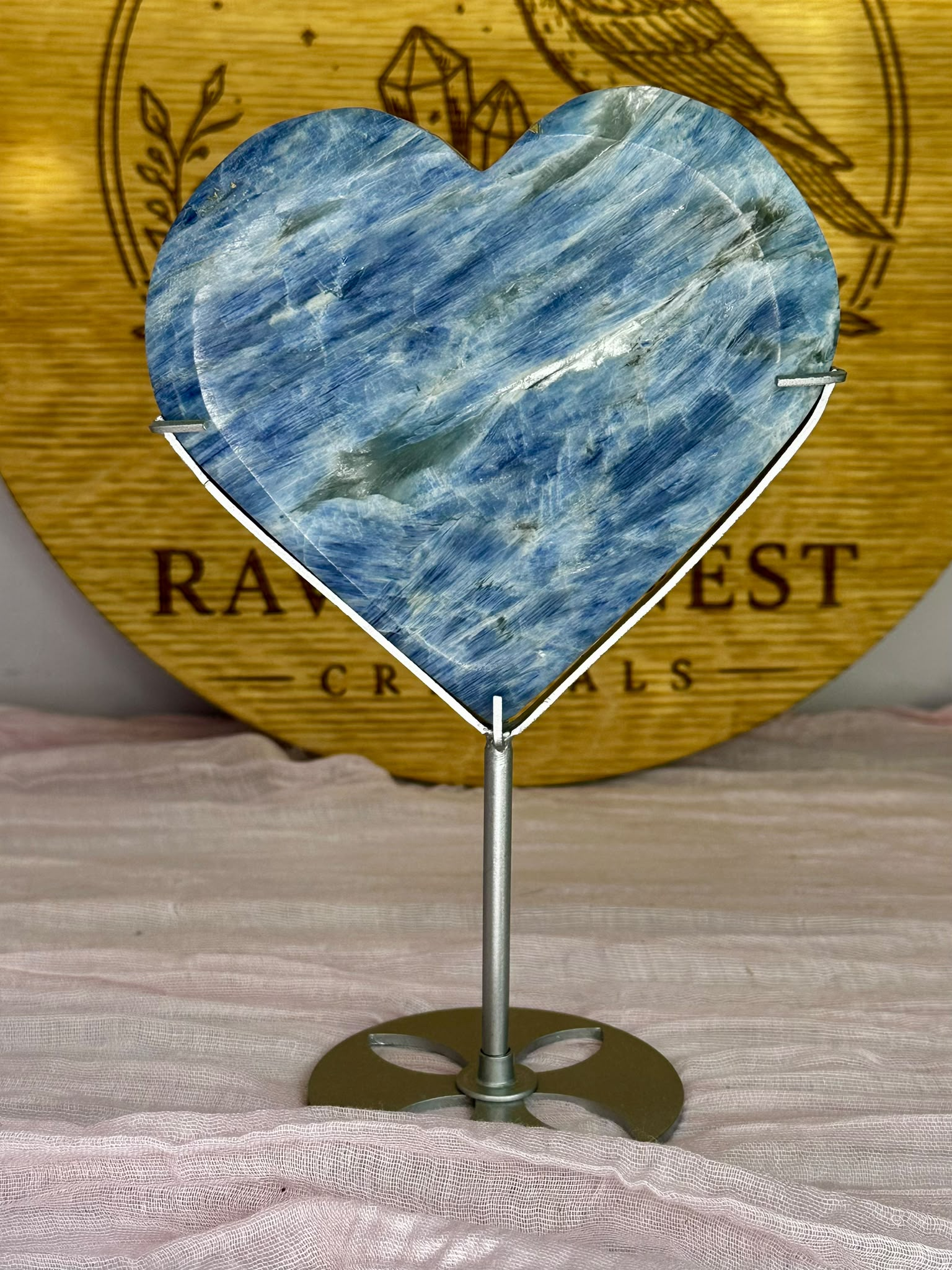 Large Blue Kyanite Heart