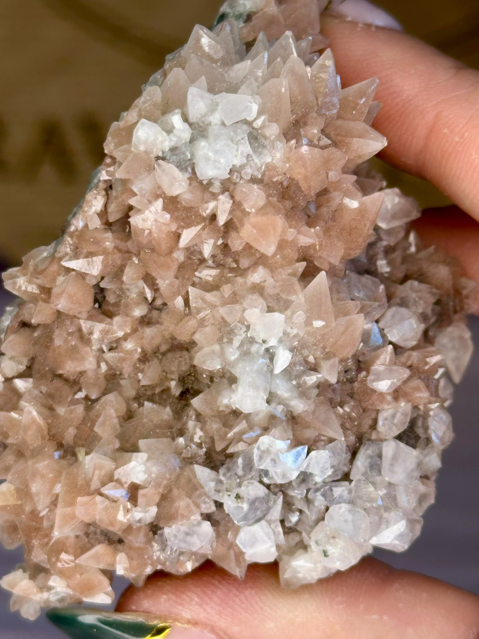 Pink Diamond Calcite Cluster