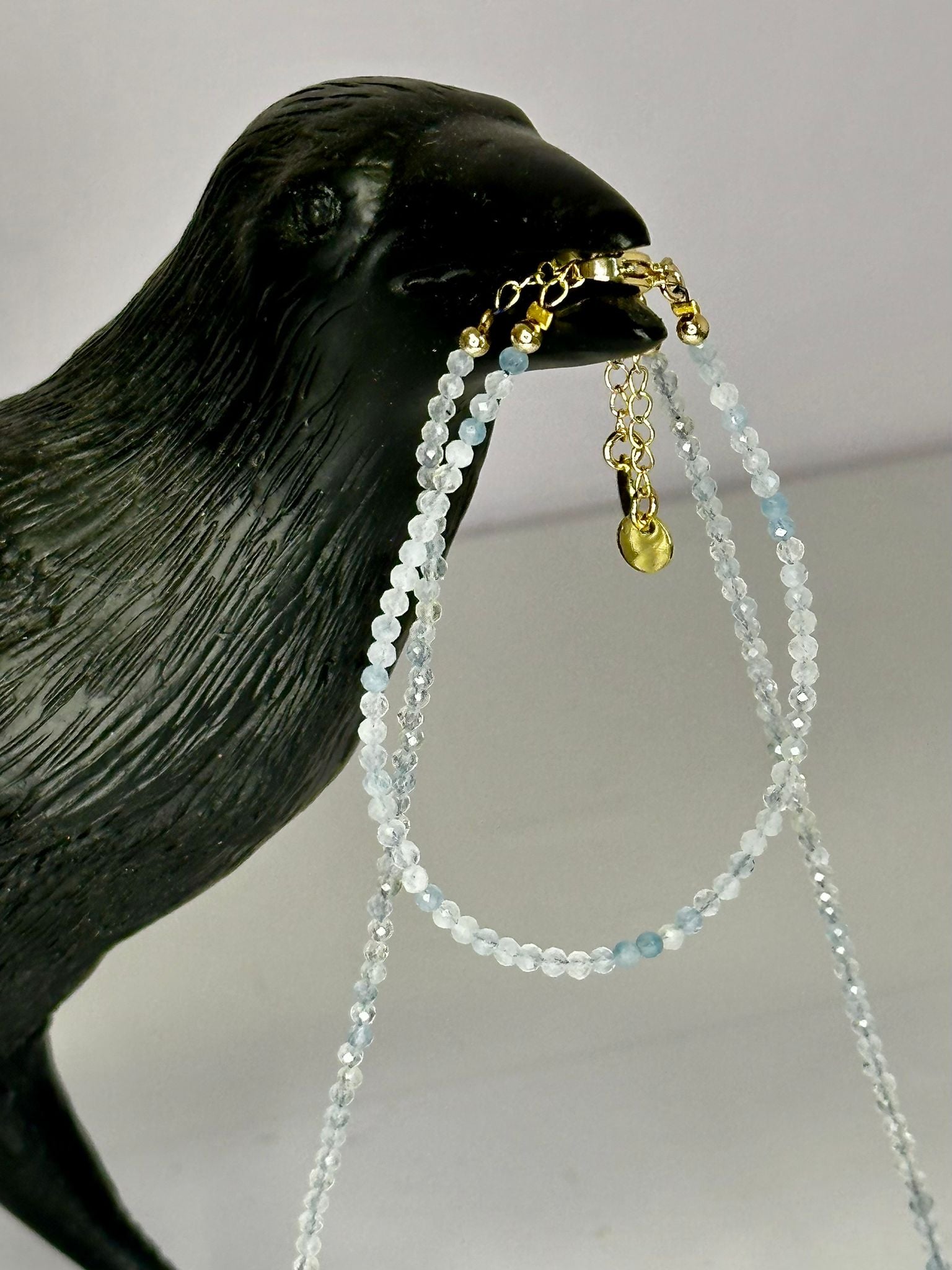Aquamarine Faceted Bracelet & Choker Set