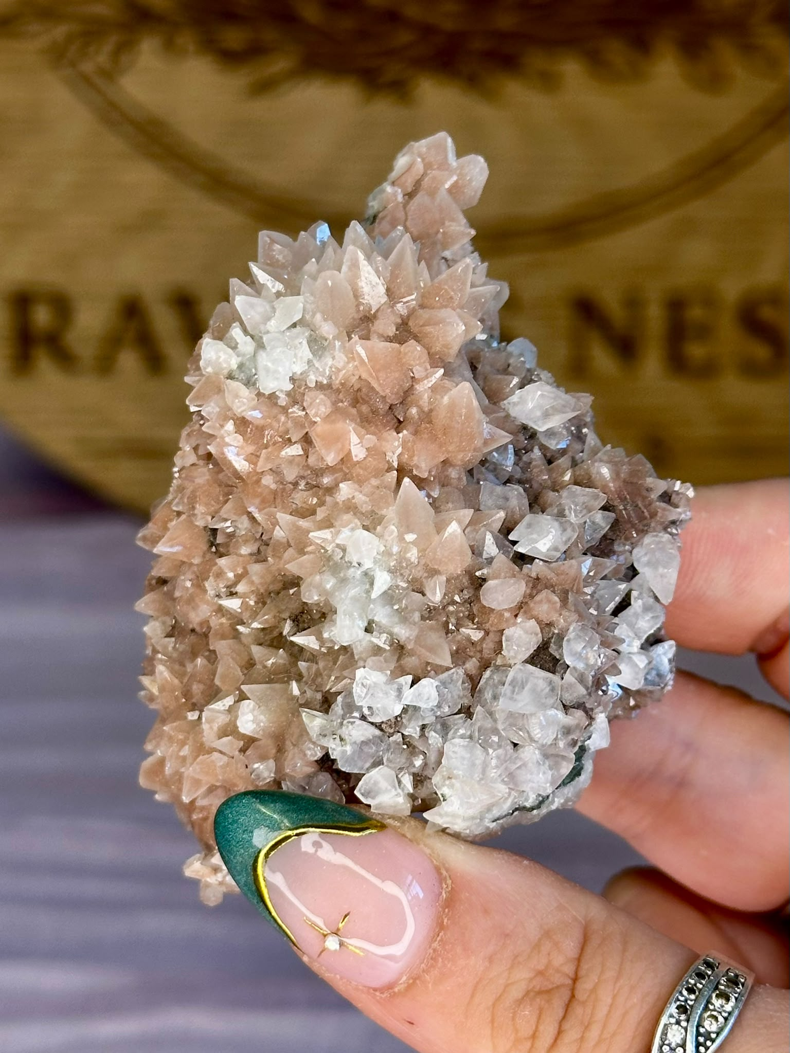 Pink Diamond Calcite Cluster