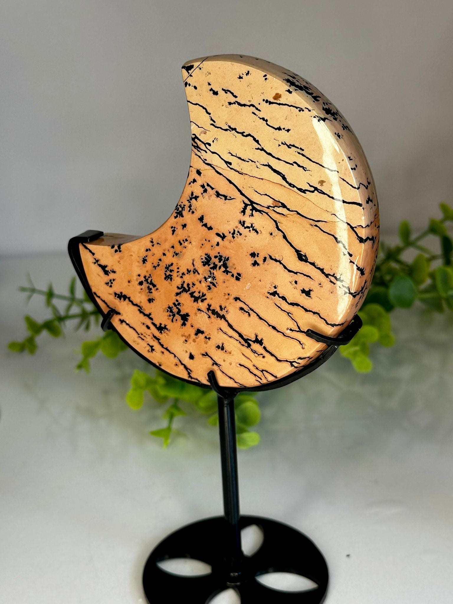 Pink Picture Jasper Moon on Stand