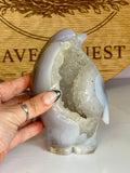 Large Druzy Agate Penguin