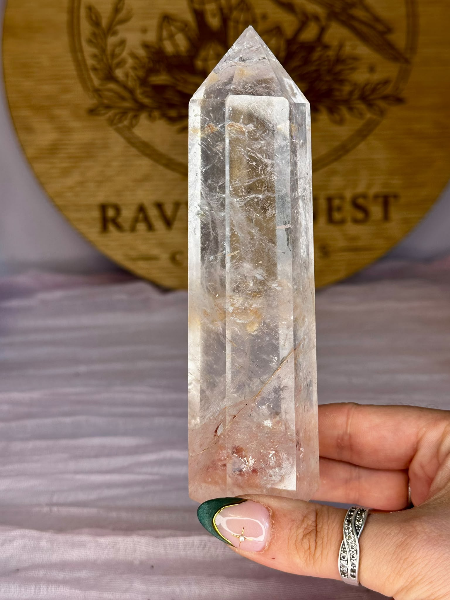 Large Pink Azeztulite Tower