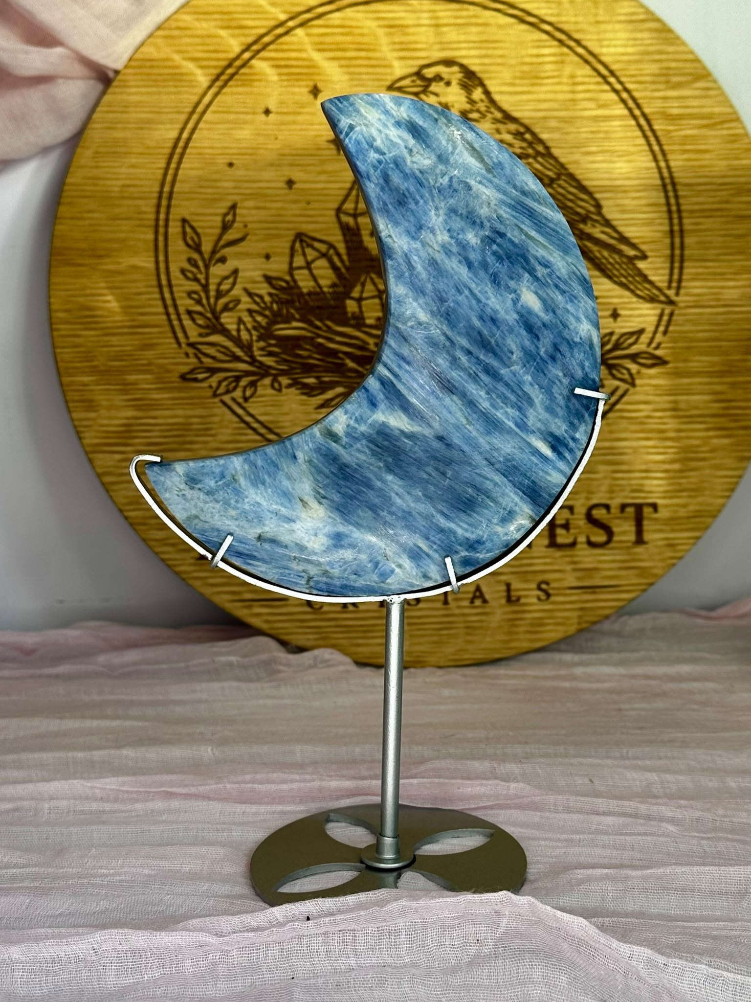 Large Blue Kyanite Moon