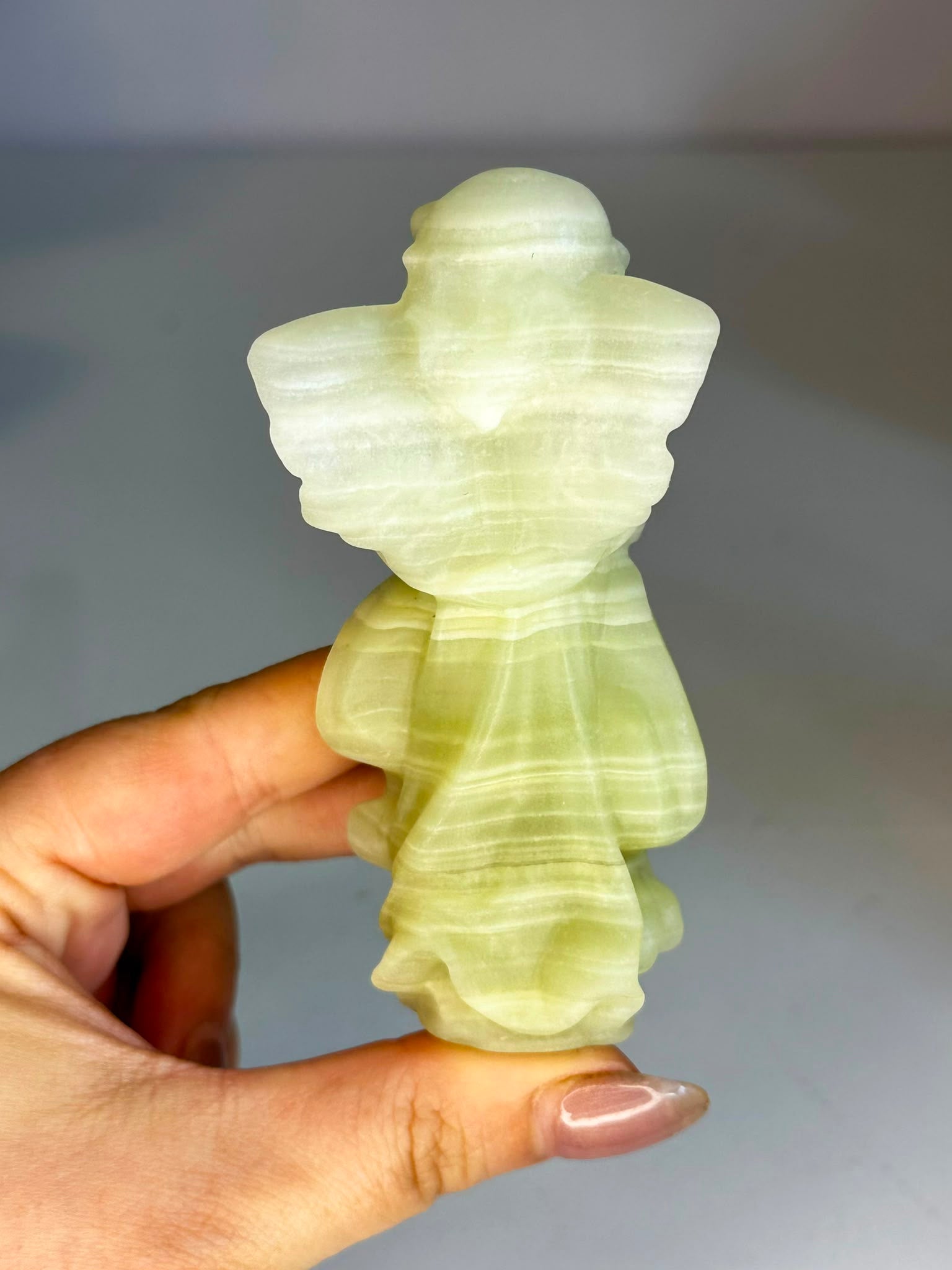 Afghan Jade Angel Carving