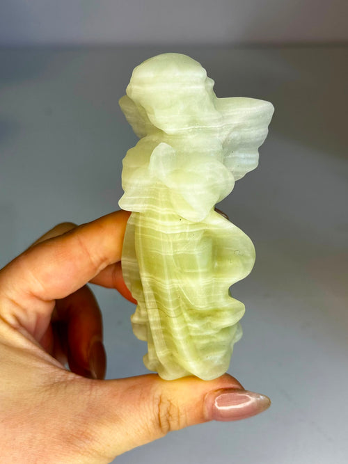Afghan Jade Angel Carving