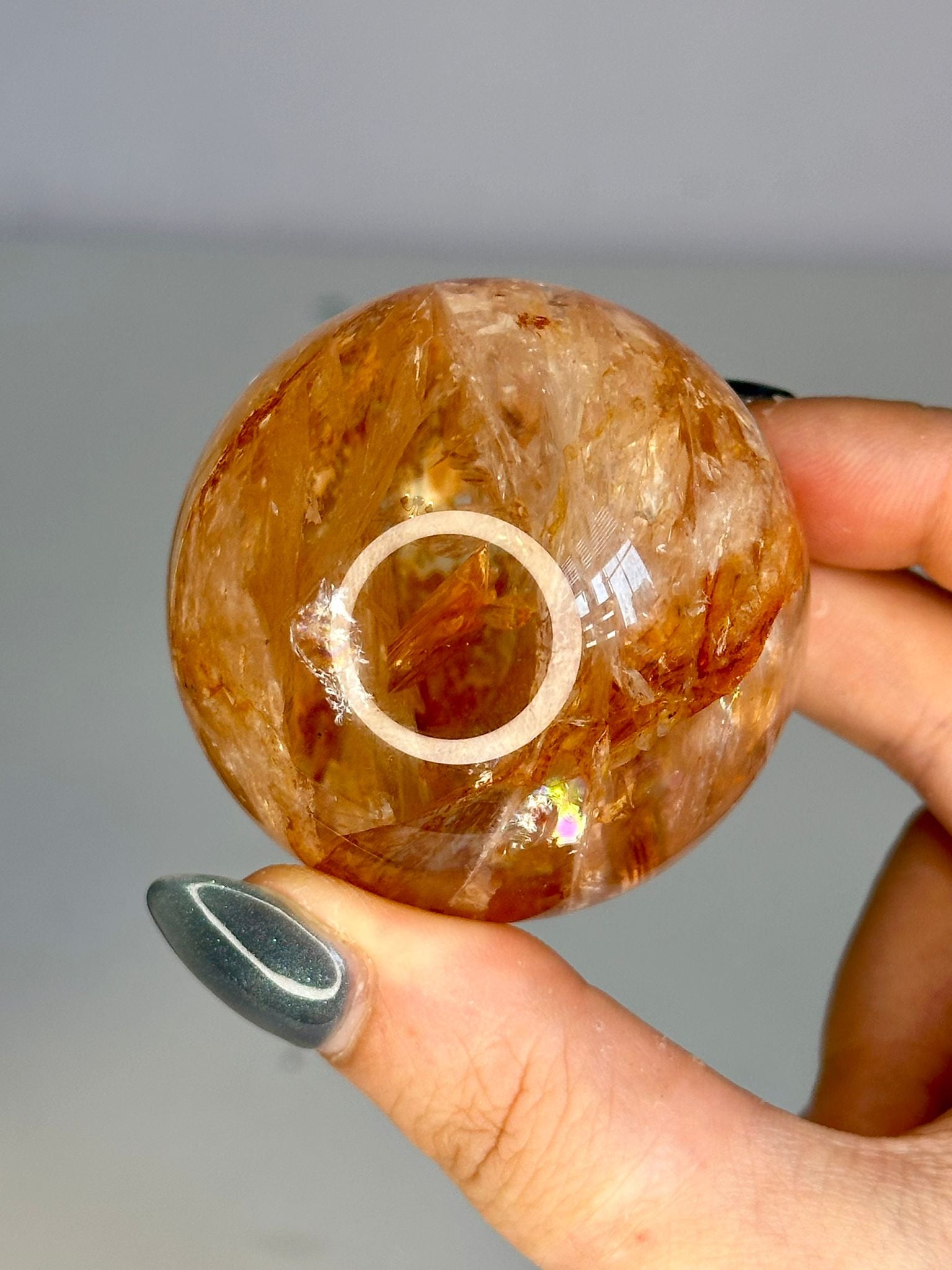 High Quality Fire Quartz Sphere #2