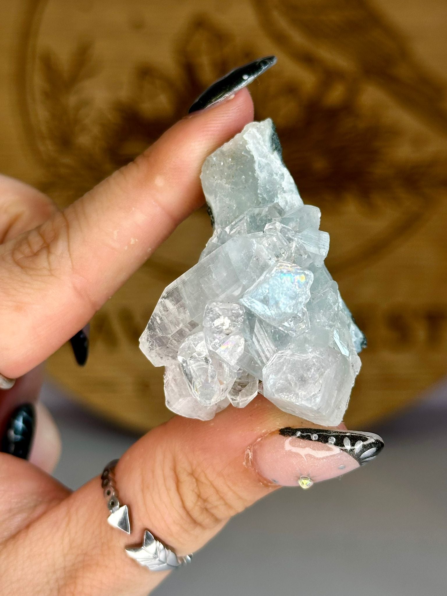 Diamond Apophyllite Cluster