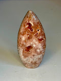 Red Amethyst Druzy Teardrop #2