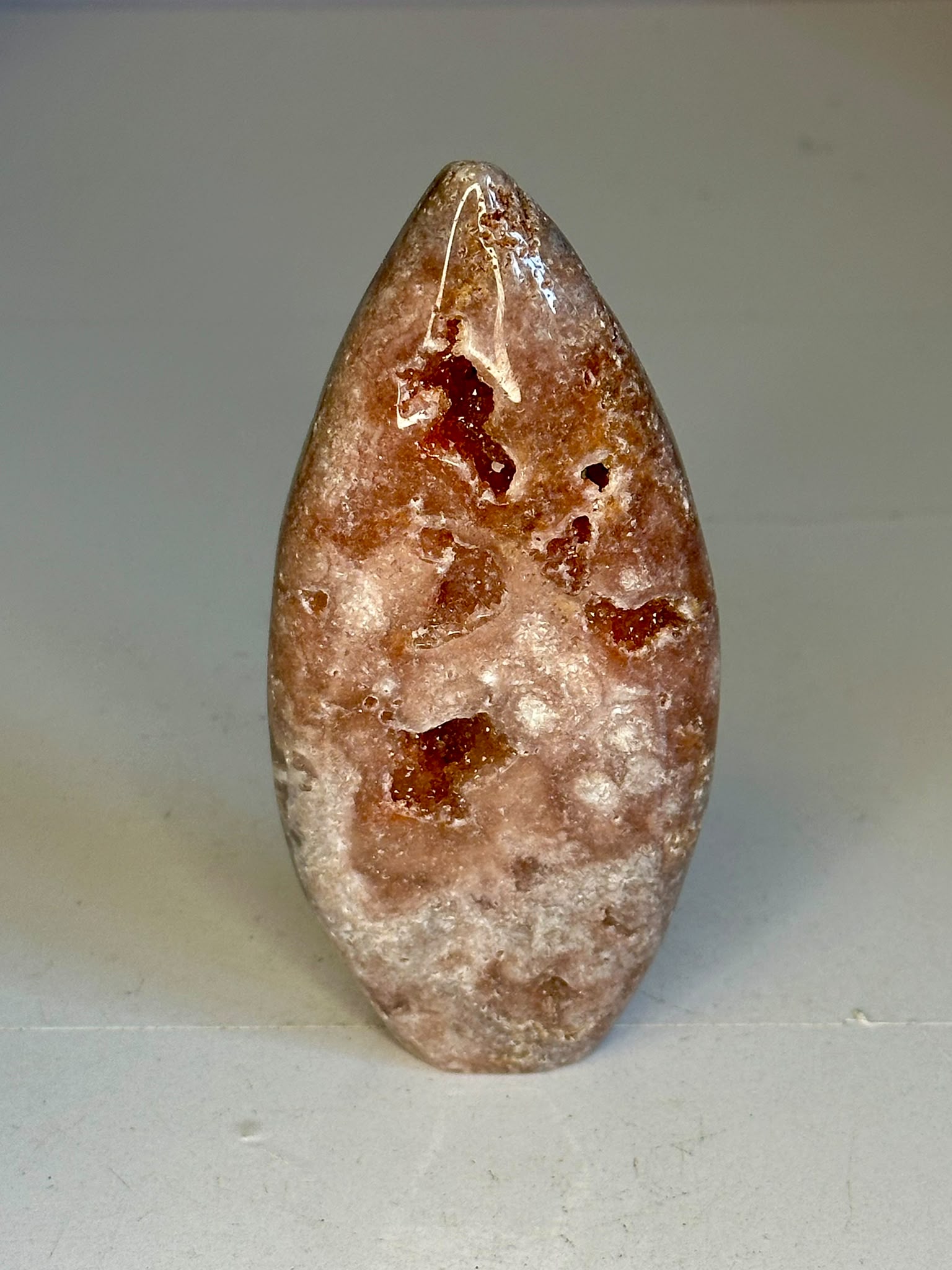 Red Amethyst Druzy Teardrop #2