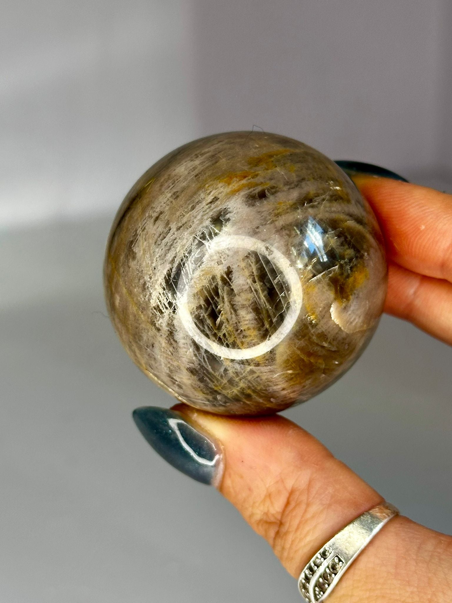 Black Moonstone Sphere