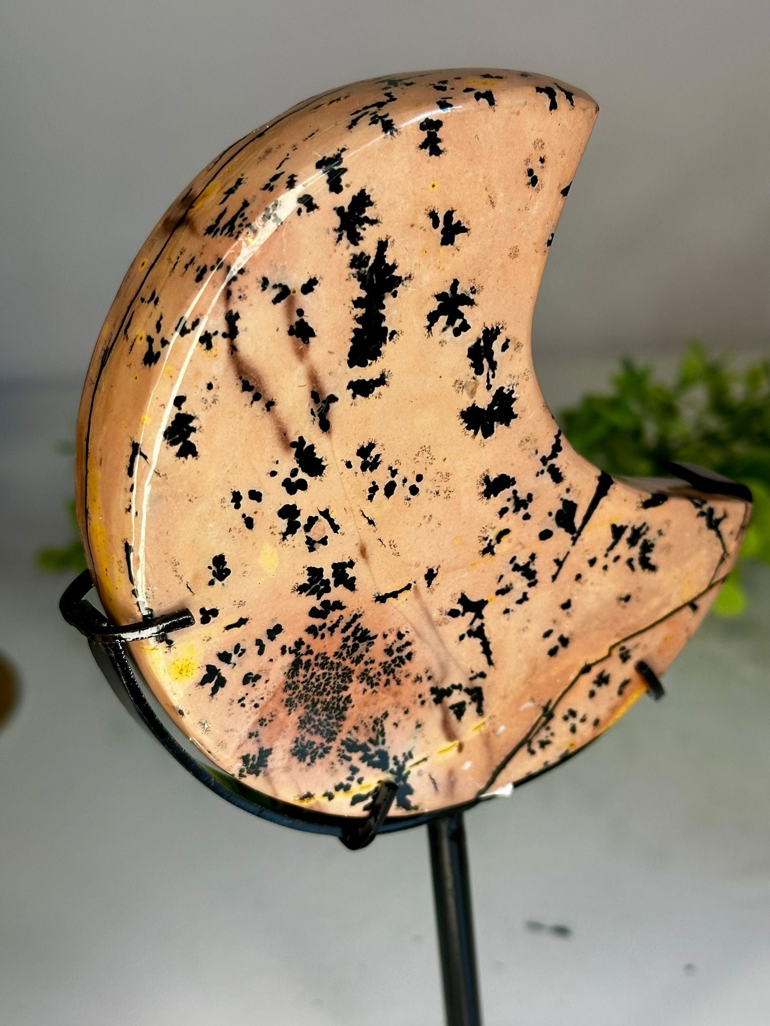 Pink Picture Jasper Moon on Stand #2
