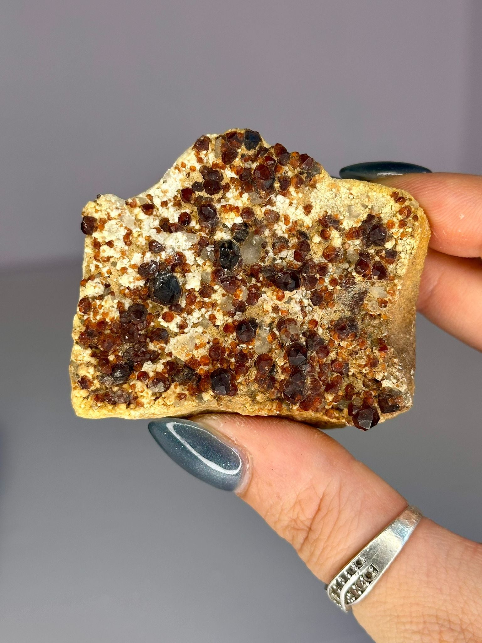 Garnet & Smoky Quartz Cluster