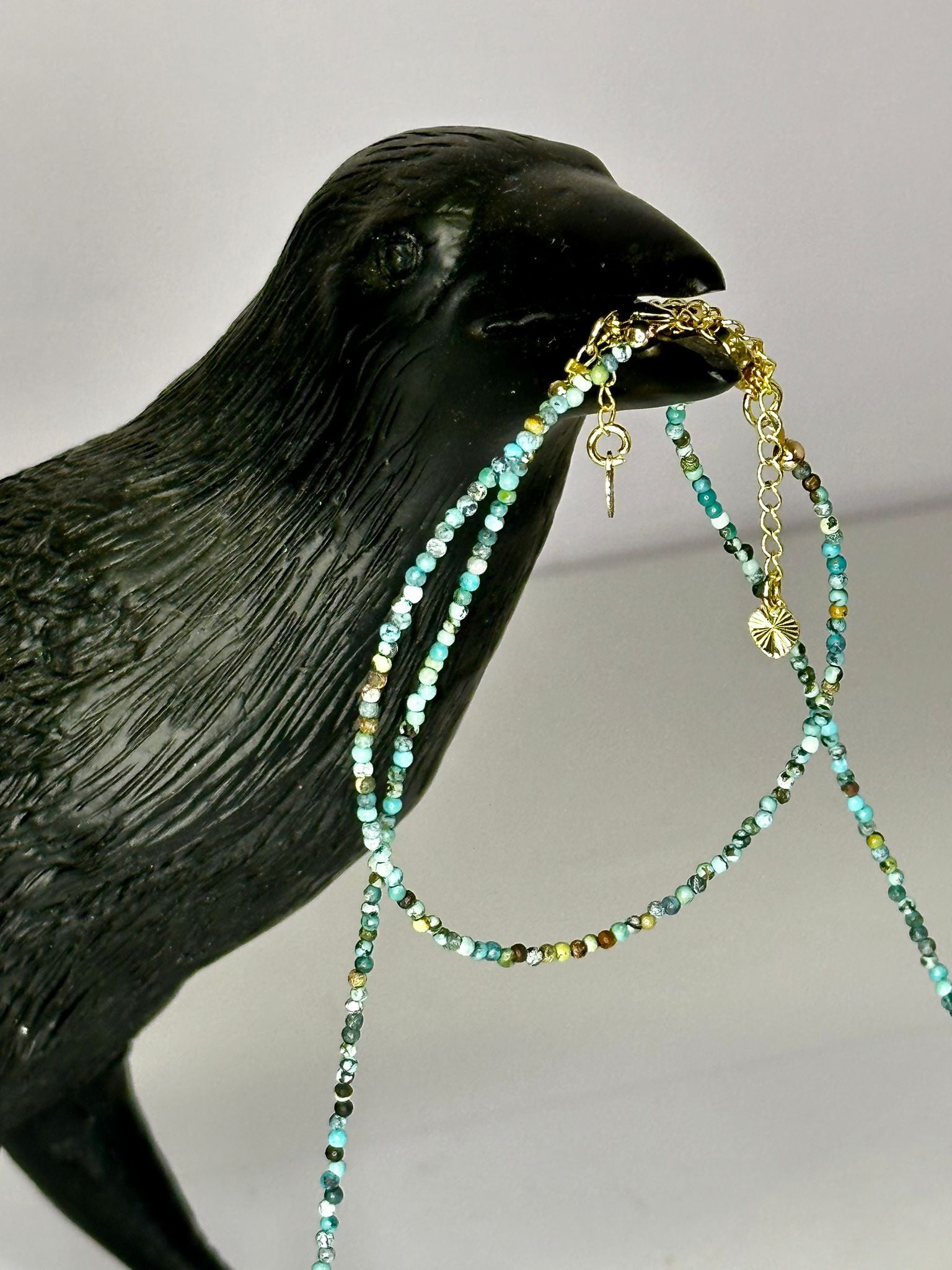 Turquoise Faceted Bracelet & Choker Set
