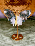 Moss Agate Butterfly Wings