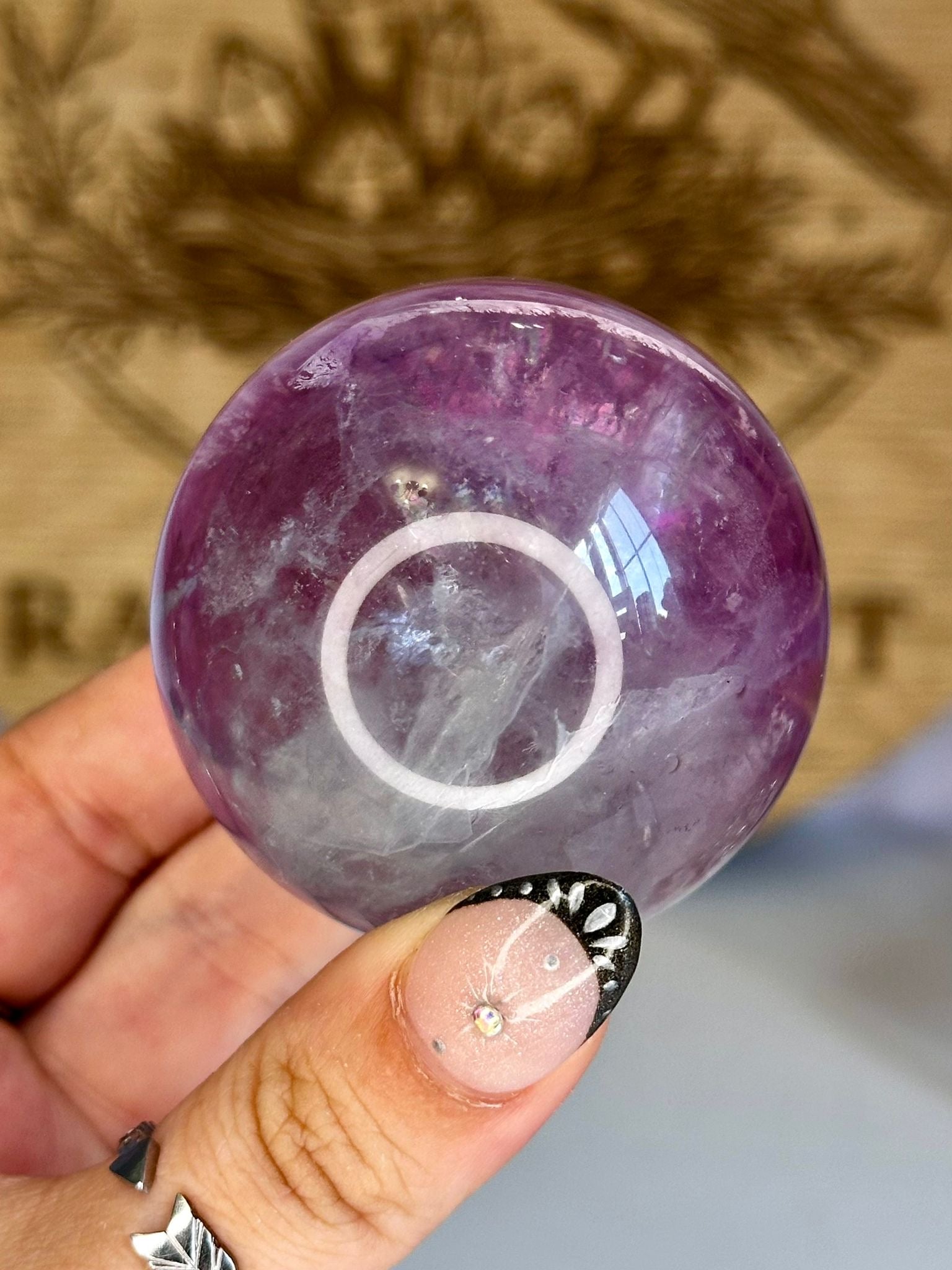 Pastel Rainbow Fluorite Sphere