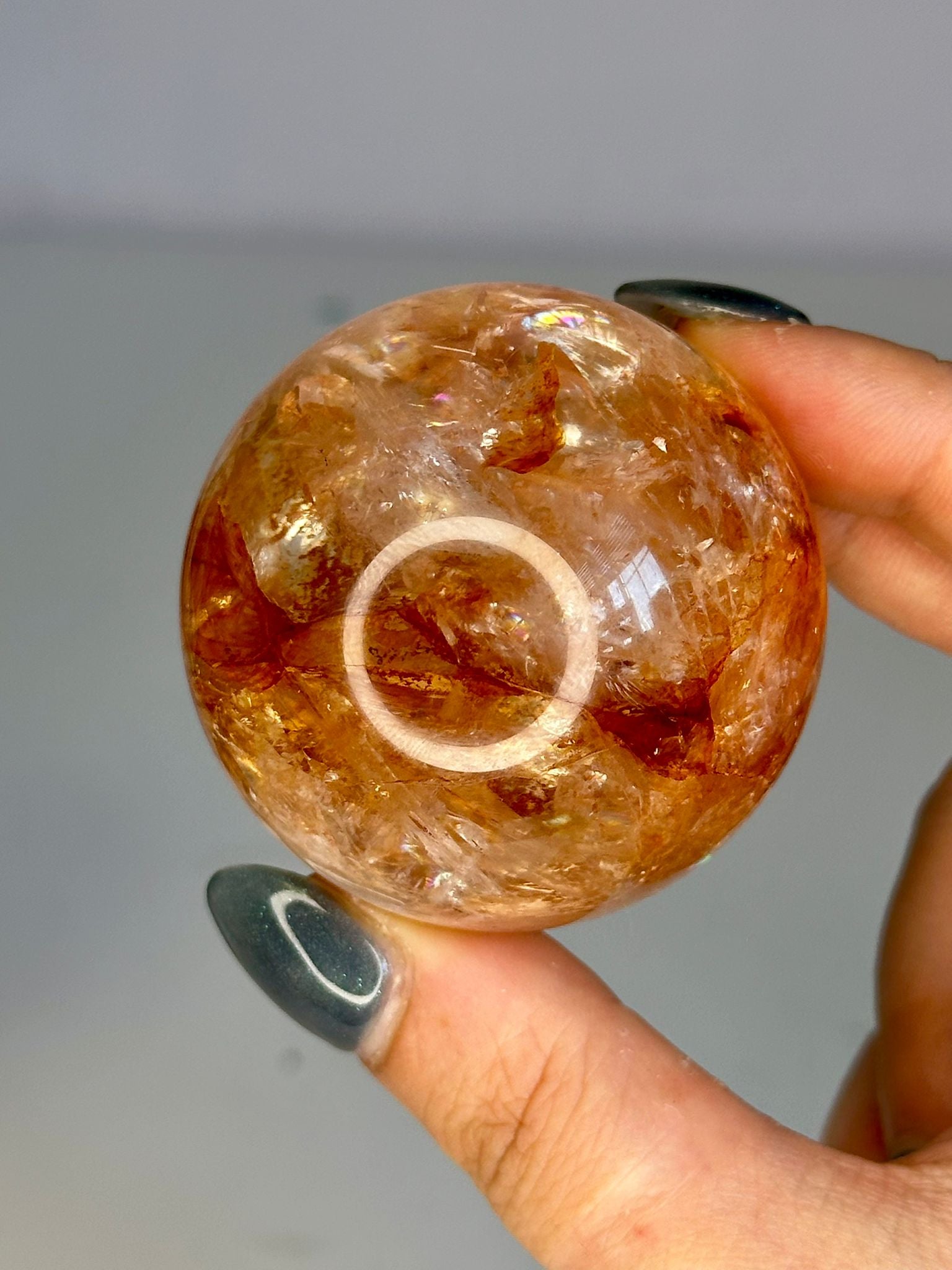 High Quality Fire Quartz Sphere #2
