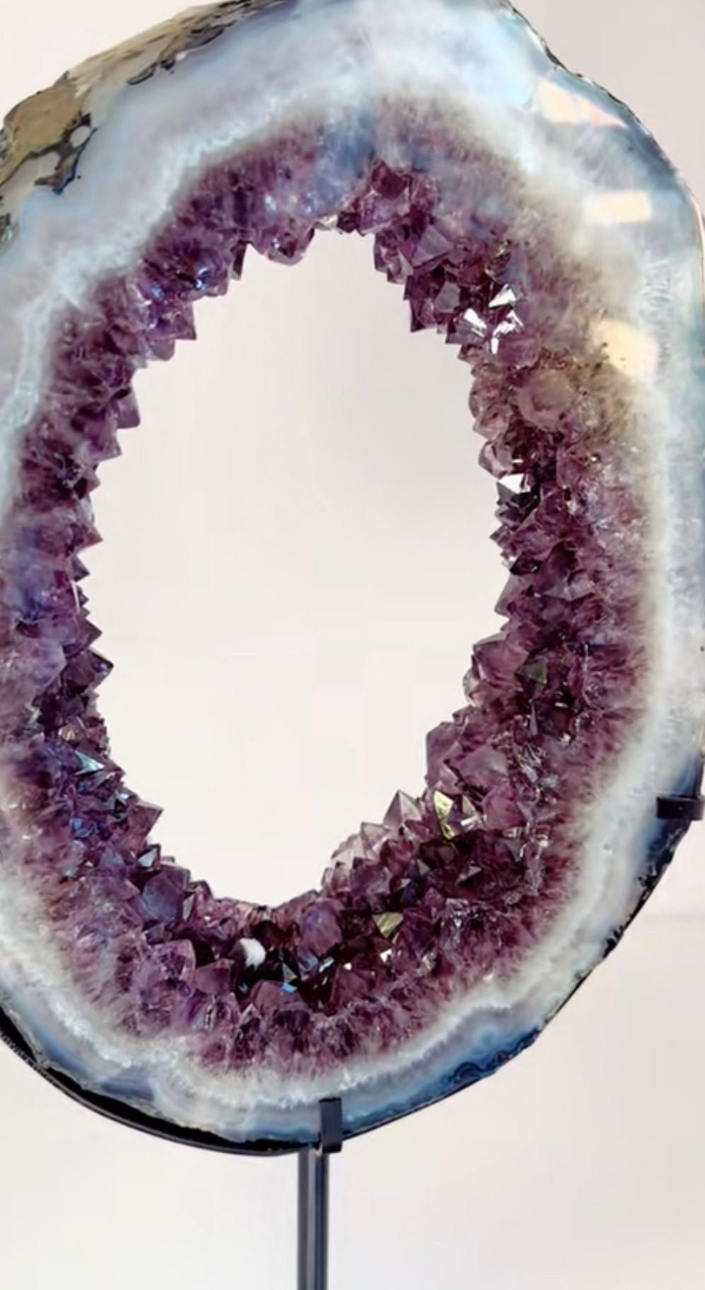 Exceptional Brazilian Amethyst Portal with Calcite