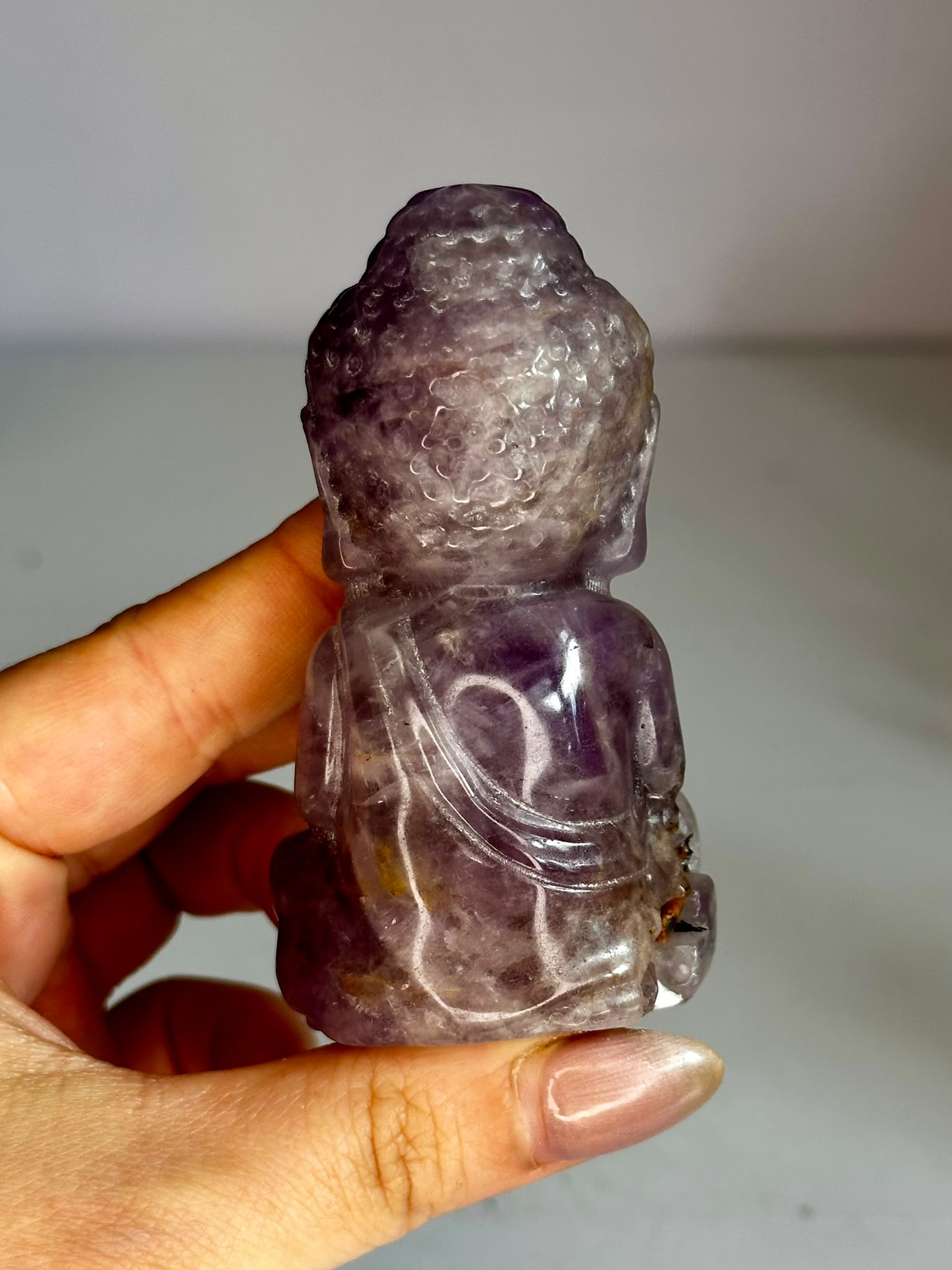 Amethyst Buddha Carving